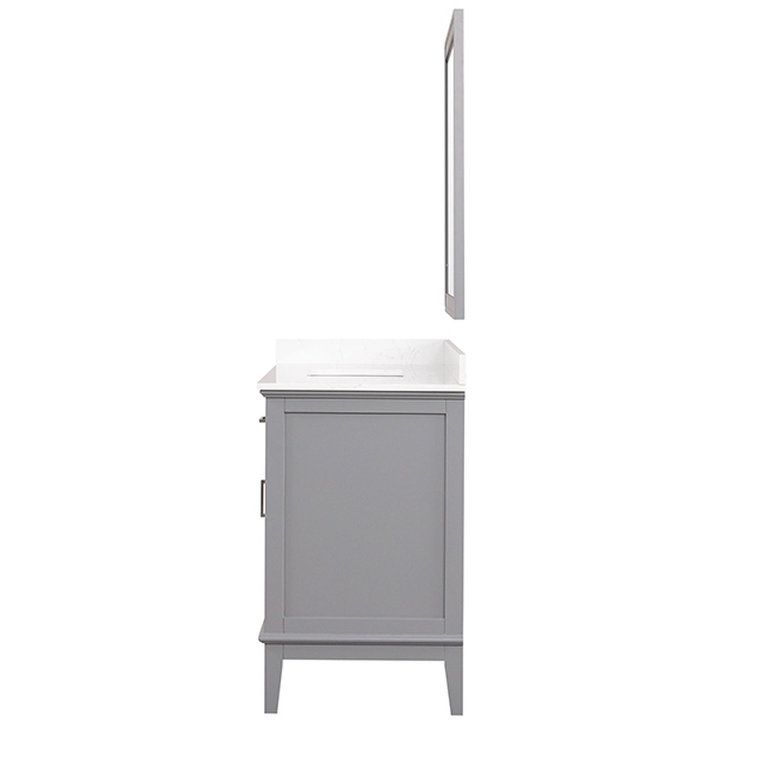 Soline White/Gray Vanity Set w/ Mirror - Ornate Home