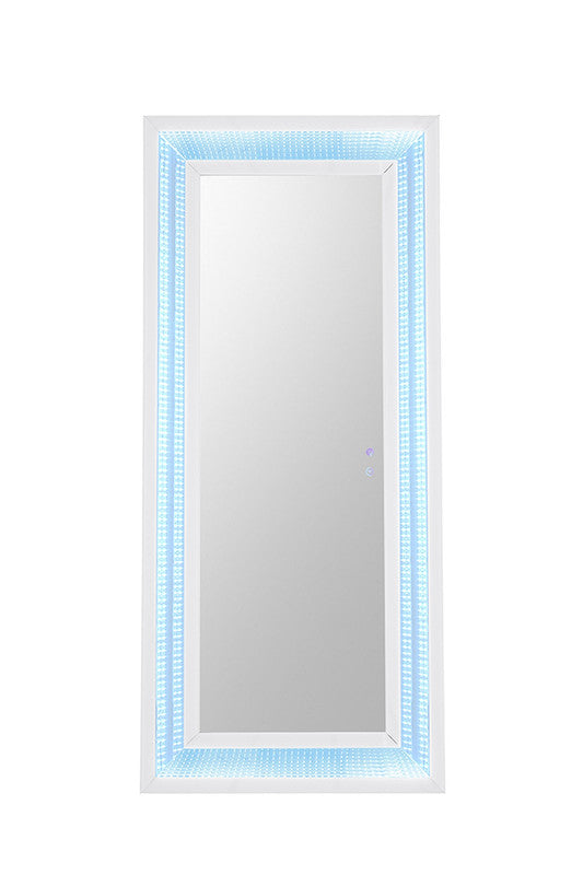 Solinus White Floor Mirror - Ornate Home