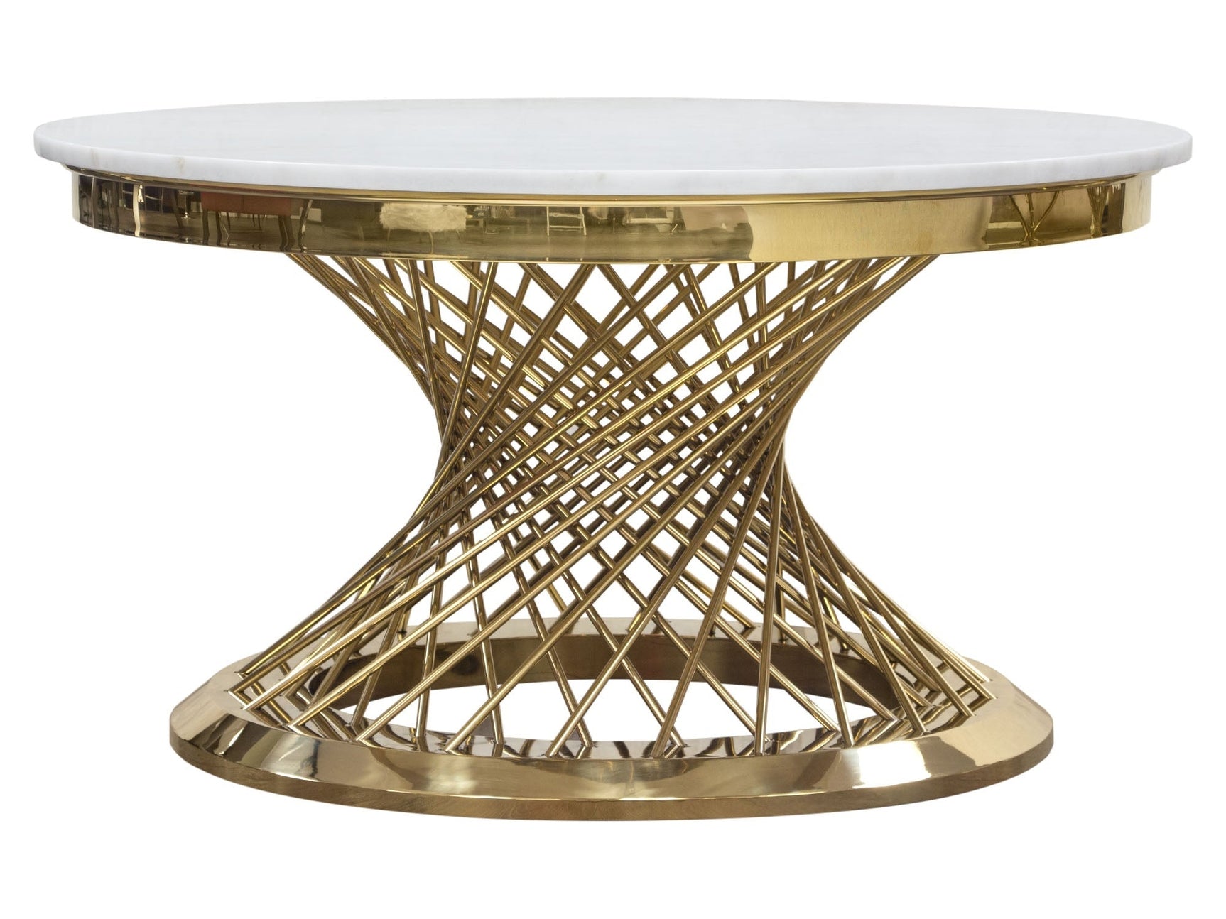 Solstice Marble Round Coffee Table - Ornate Home