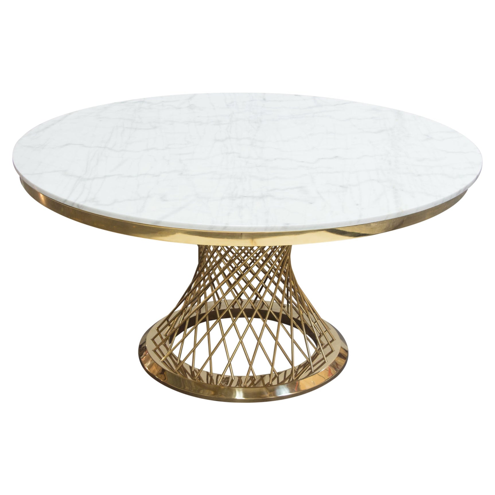 Solstice Marble Round Dining Table - Ornate Home