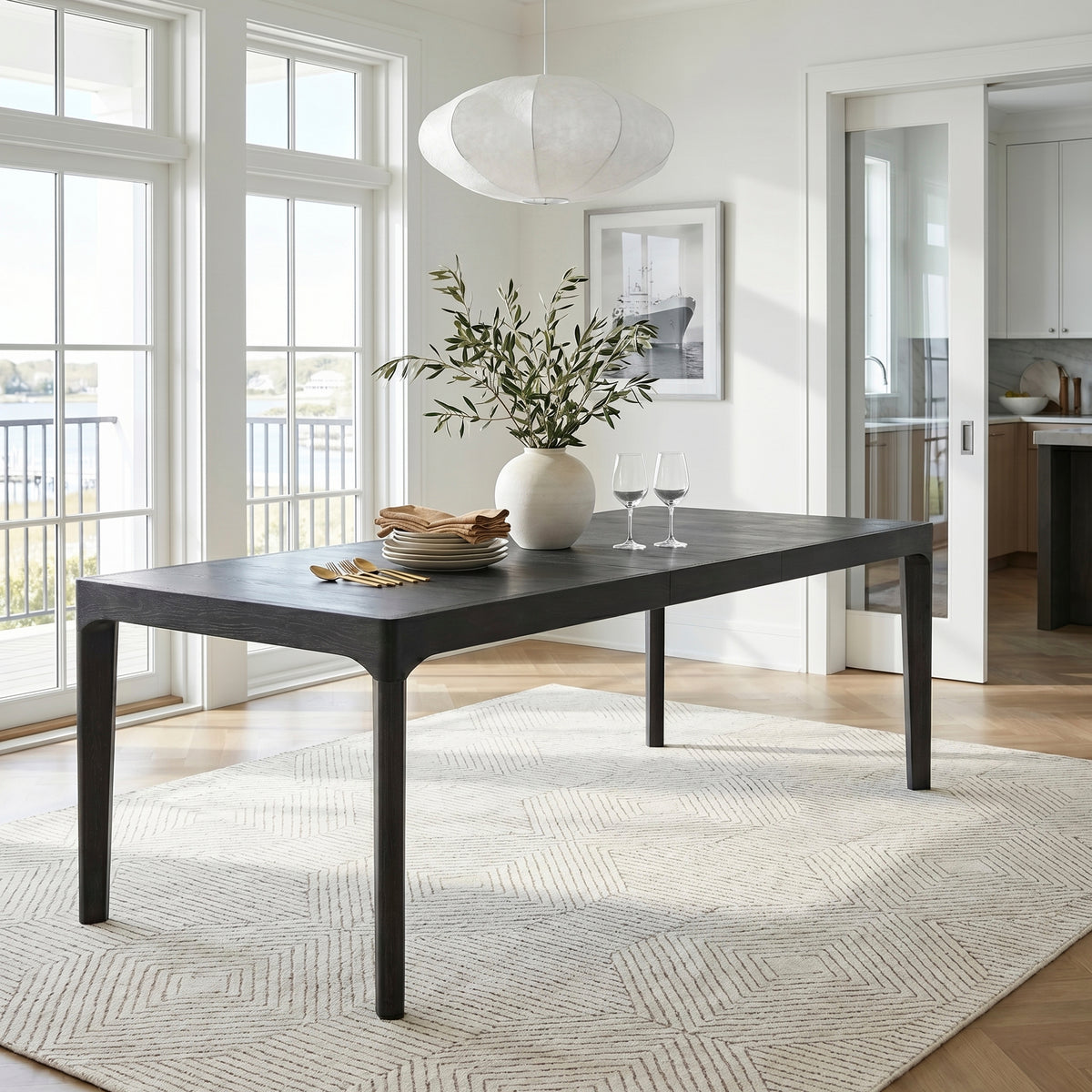 Soma Black Dining Table - Ornate Home