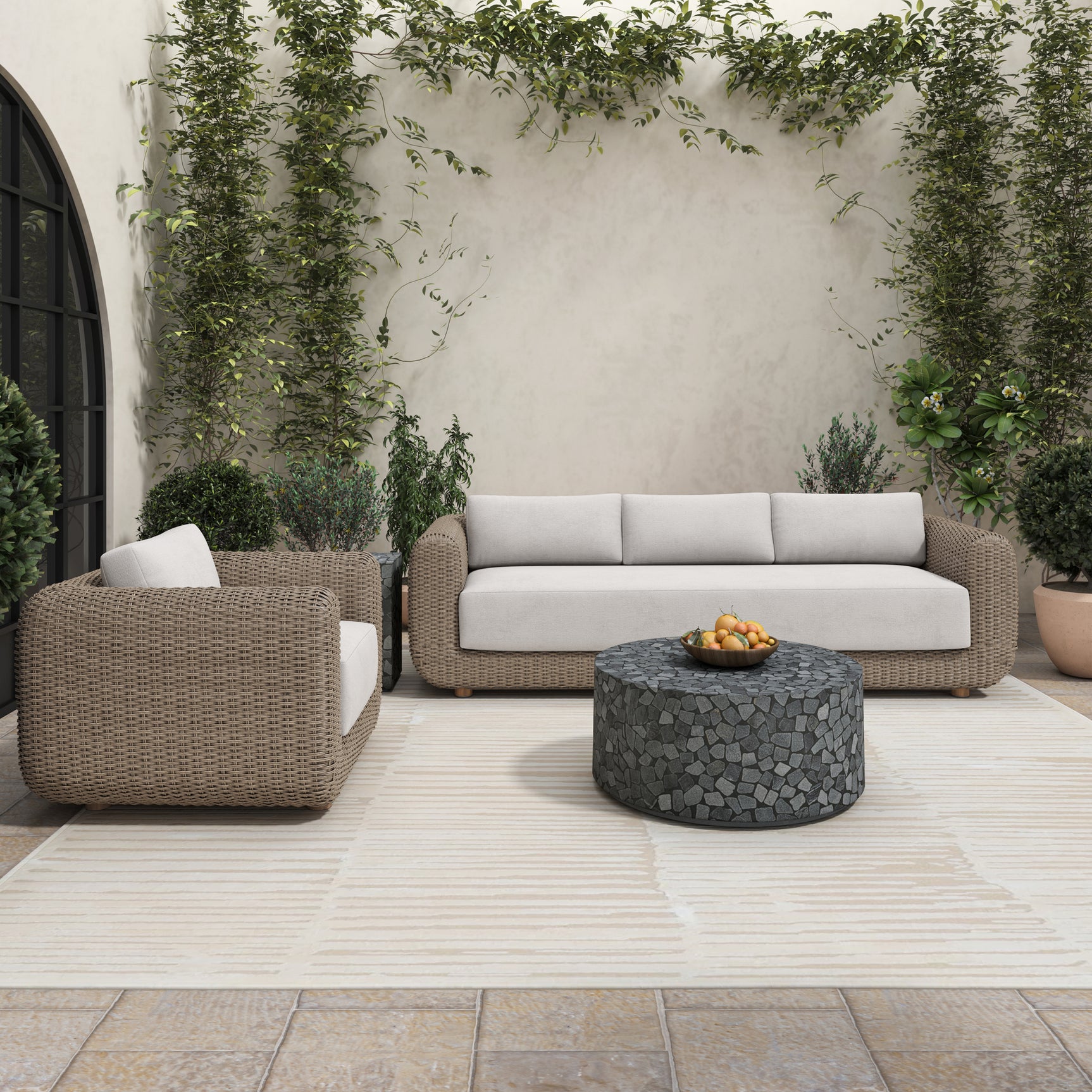 Soma Natural Outdoor Accent Chair - Ornate Home