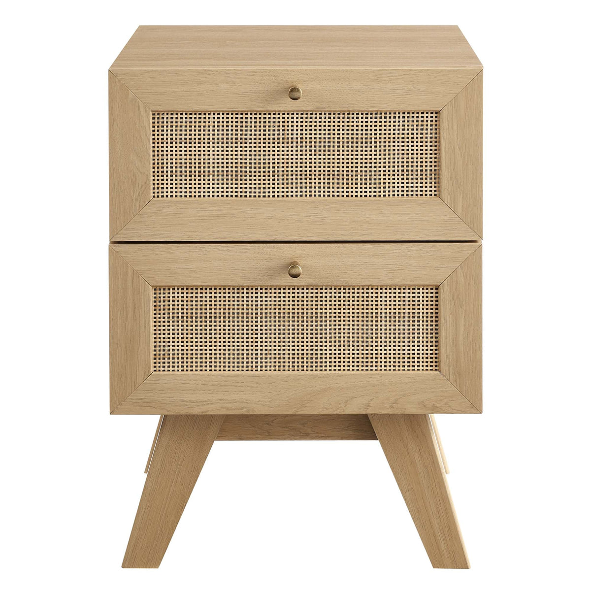 Soma Oak 2-Drawer Nightstand - Ornate Home