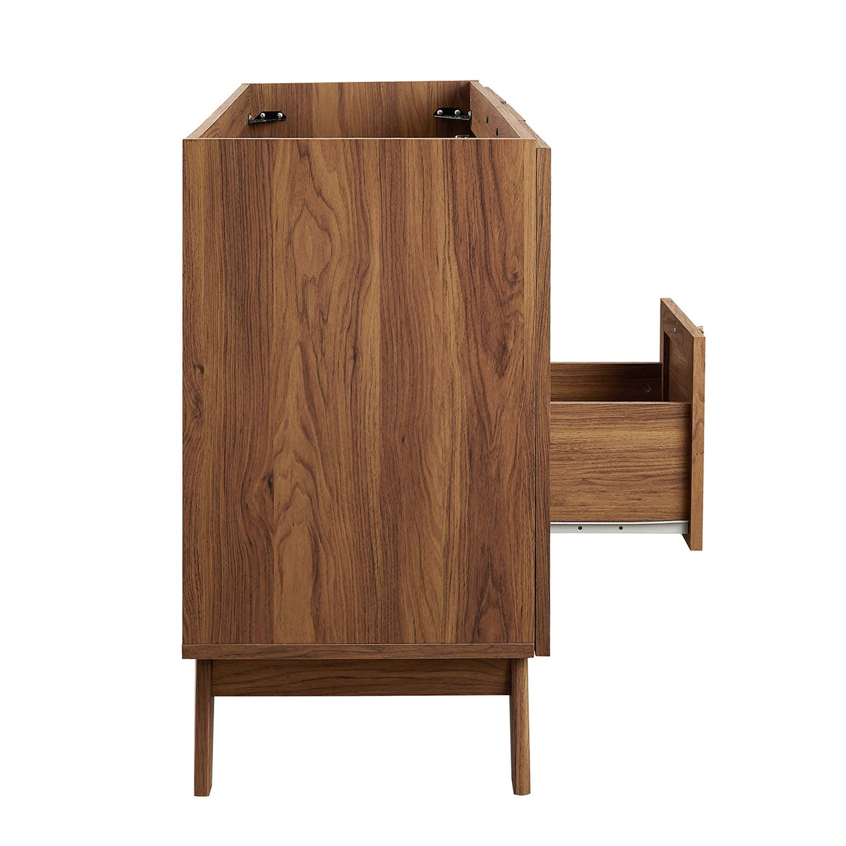 Soma Walnut 48" Single or Double Sink Compatible Bathroom Vanity Cabinet (Sink Basin Not Included) - Ornate Home