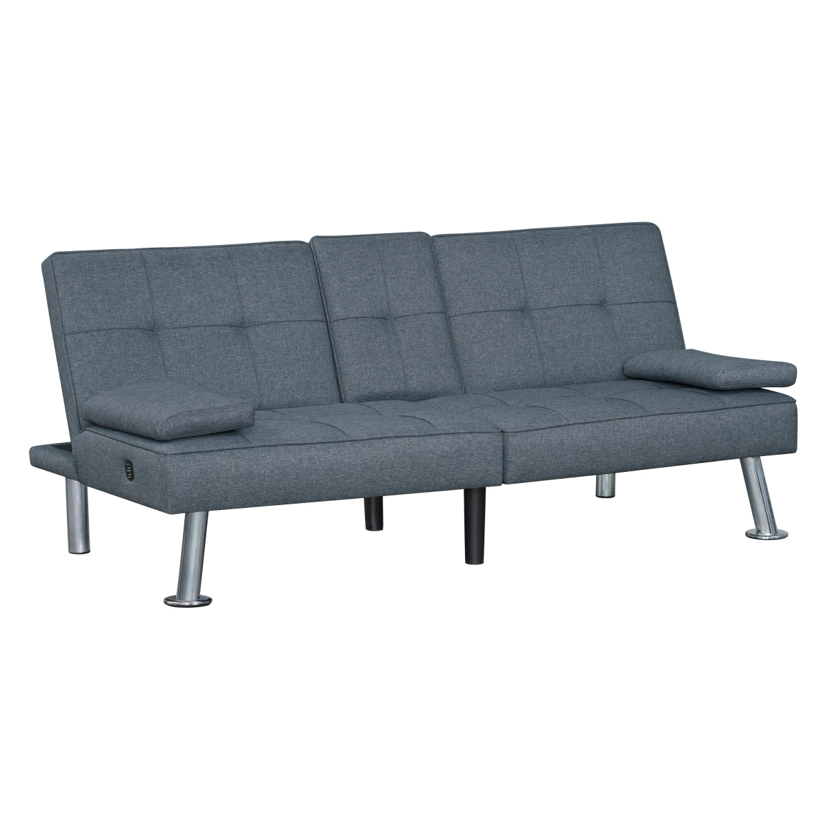 Somerset Grey Futon - Ornate Home