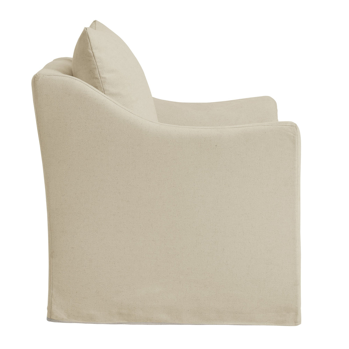 Somerset Linen Blend Slipcovered Armchair - Ornate Home