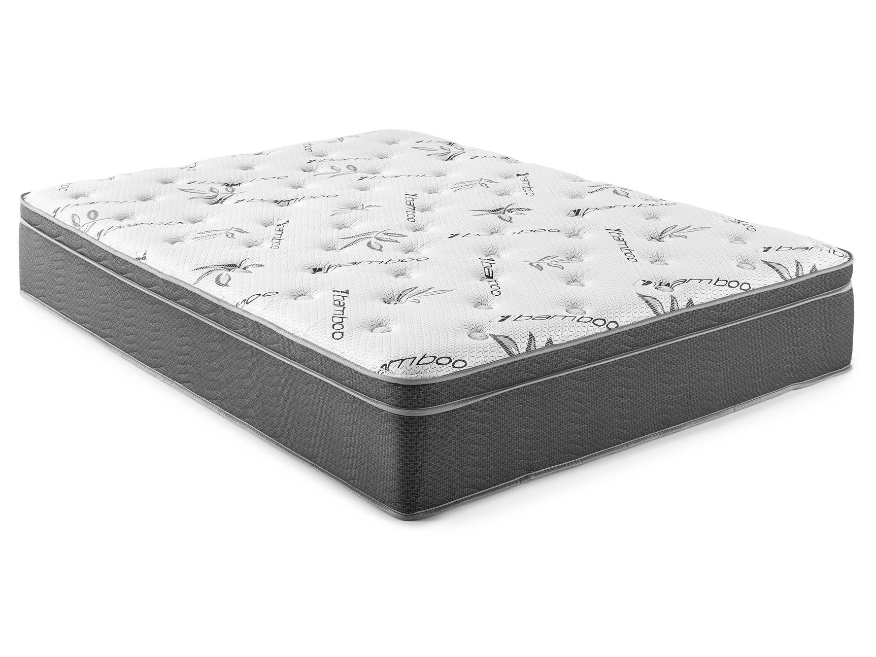 Sommet White Full Euro Top Hybrid Mattress - Ornate Home