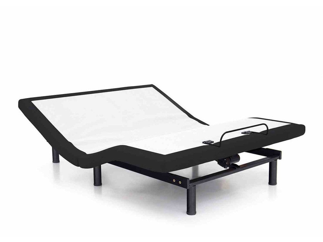 Somnerside II Black/White Cal King Adjustable Bed Frame Base - Ornate Home