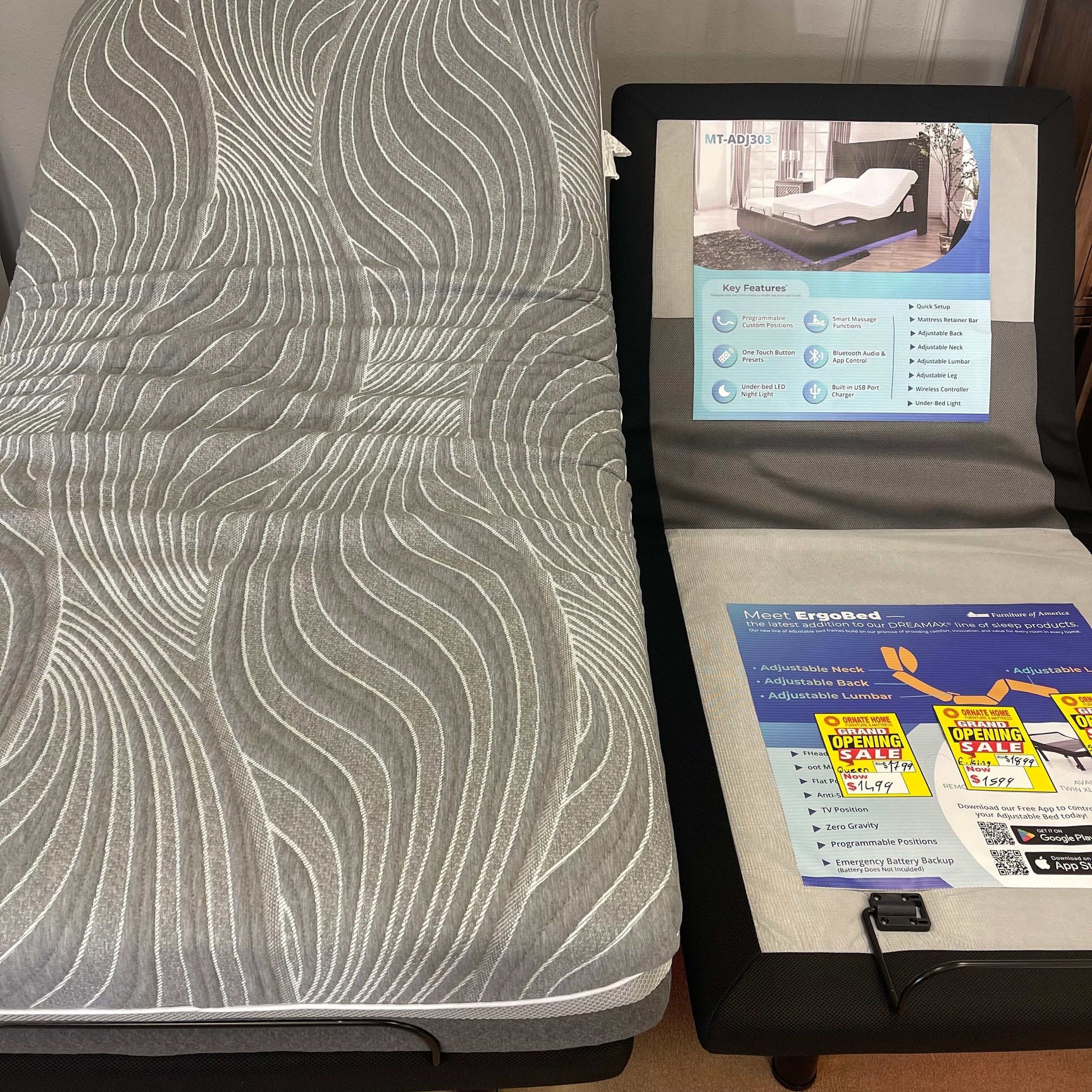 Somnerside MT-ADJ303 Adjustable Bed Base 300 Series / Queen - Ornate Home