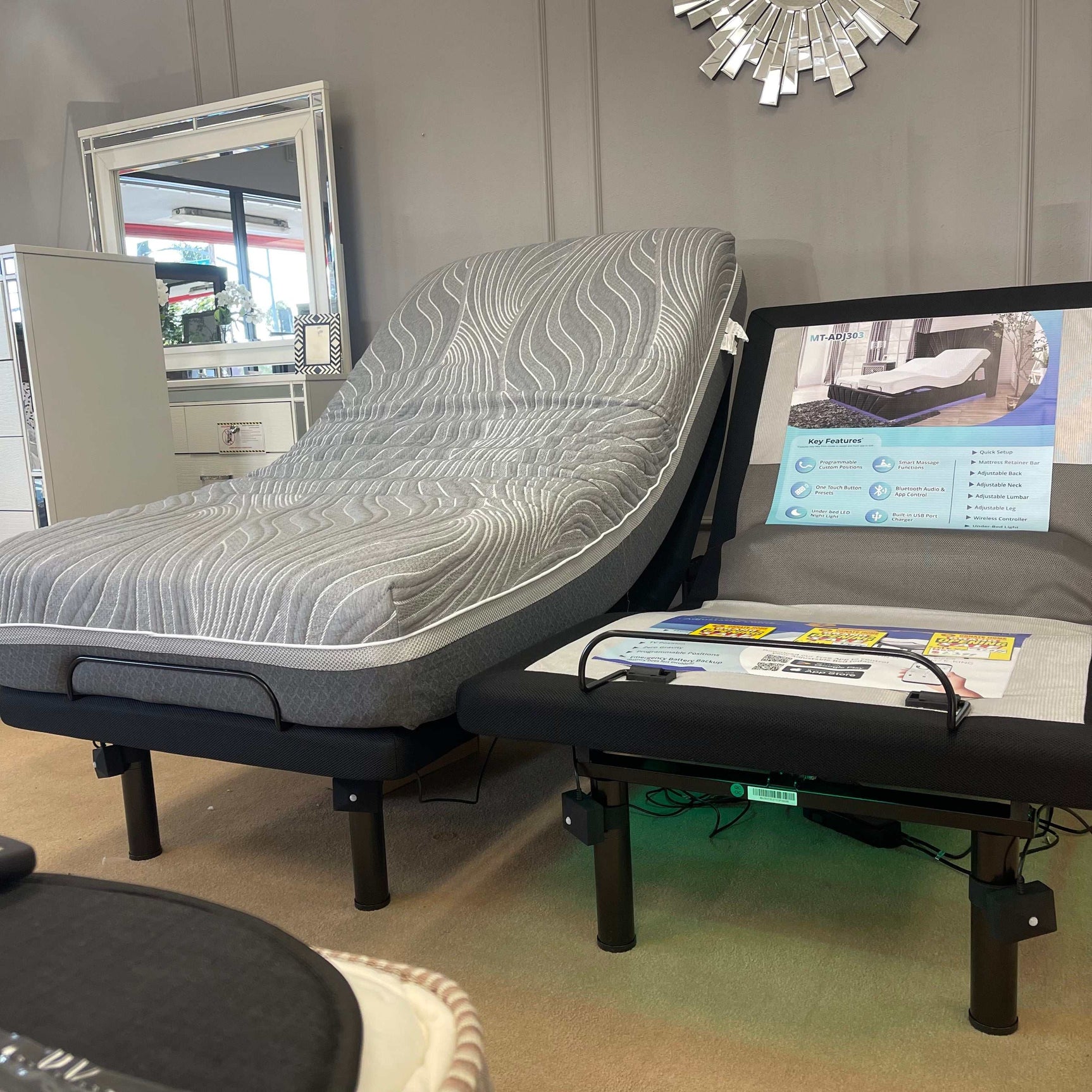 Somnerside MT-ADJ303 Adjustable Bed Base 300 Series / Queen - Ornate Home