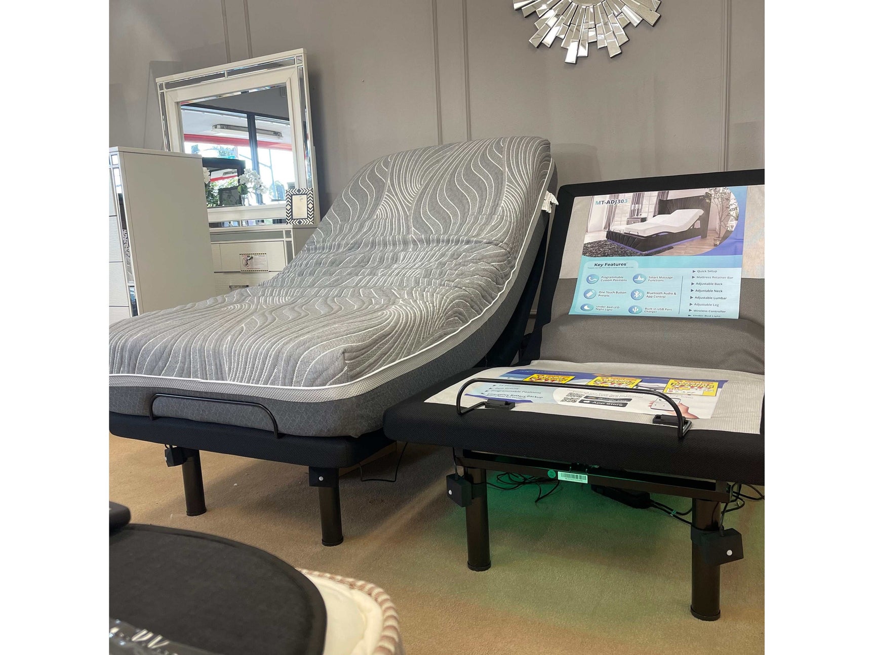 Somnerside MT-ADJ303 Adjustable Bed Base 300 Series / Twin XL - Ornate Home