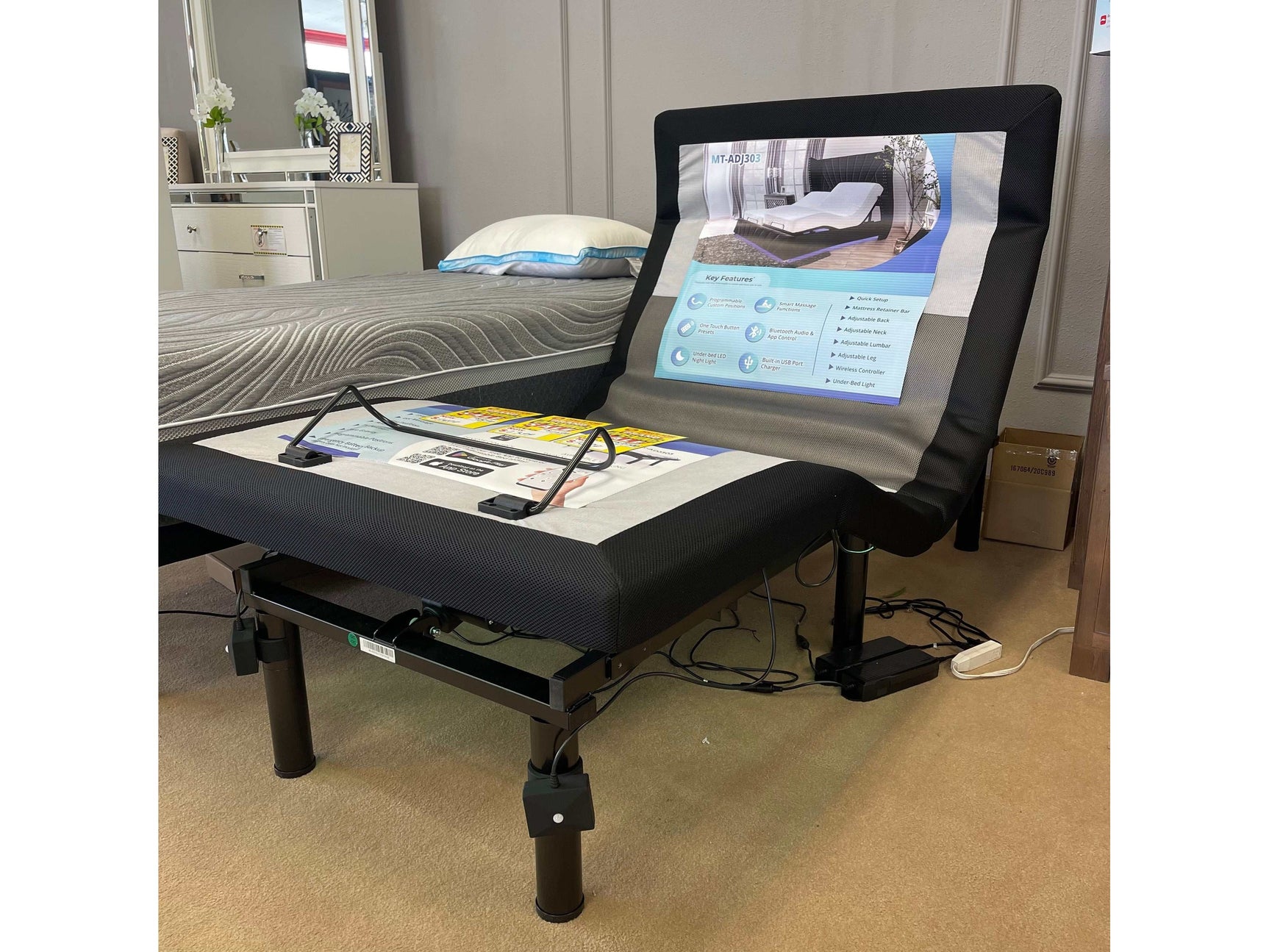 Somnerside MT-ADJ303 Adjustable Bed Base 300 Series / Twin XL - Ornate Home