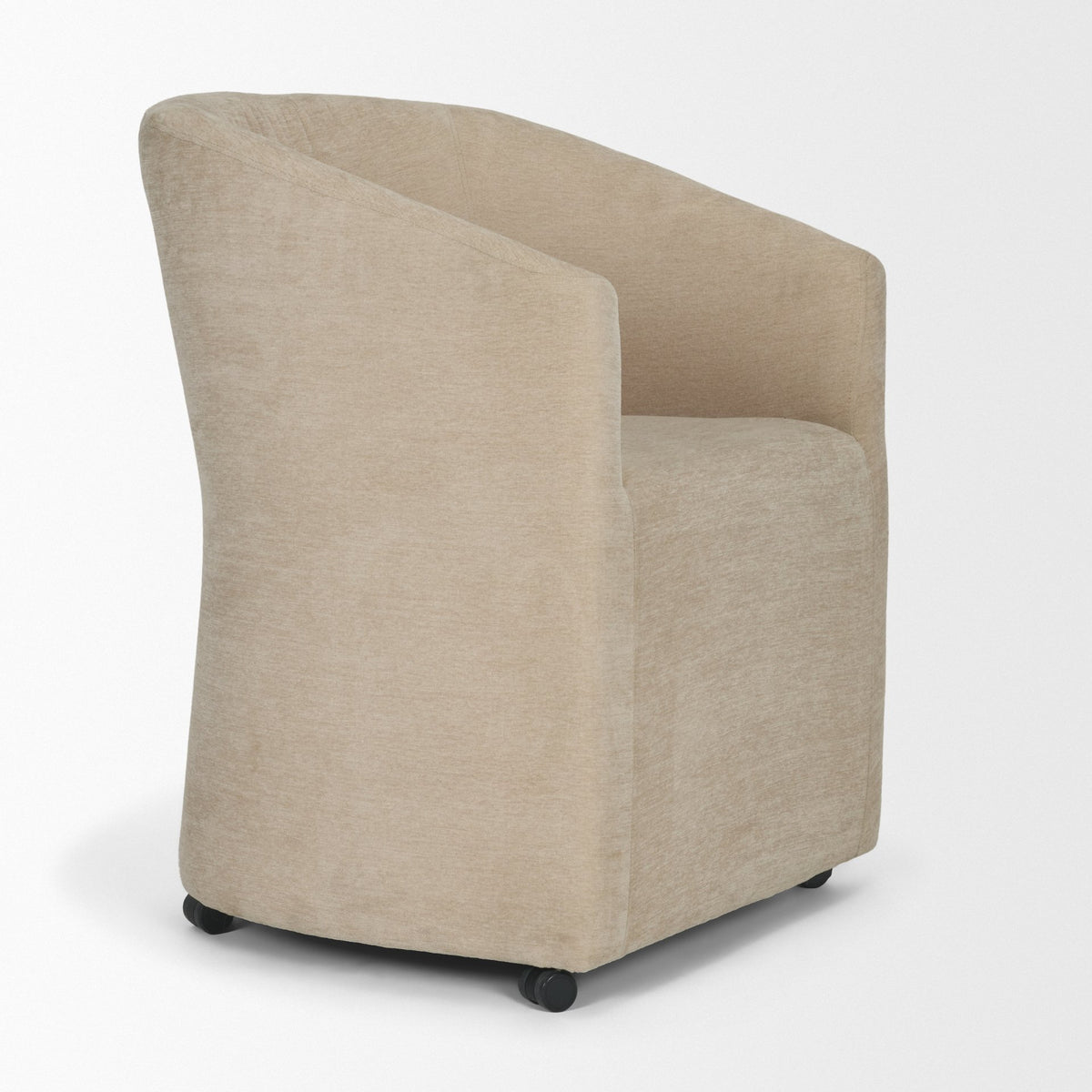 Sondra Beige Barrel Back Dining Arm Chair - Ornate Home