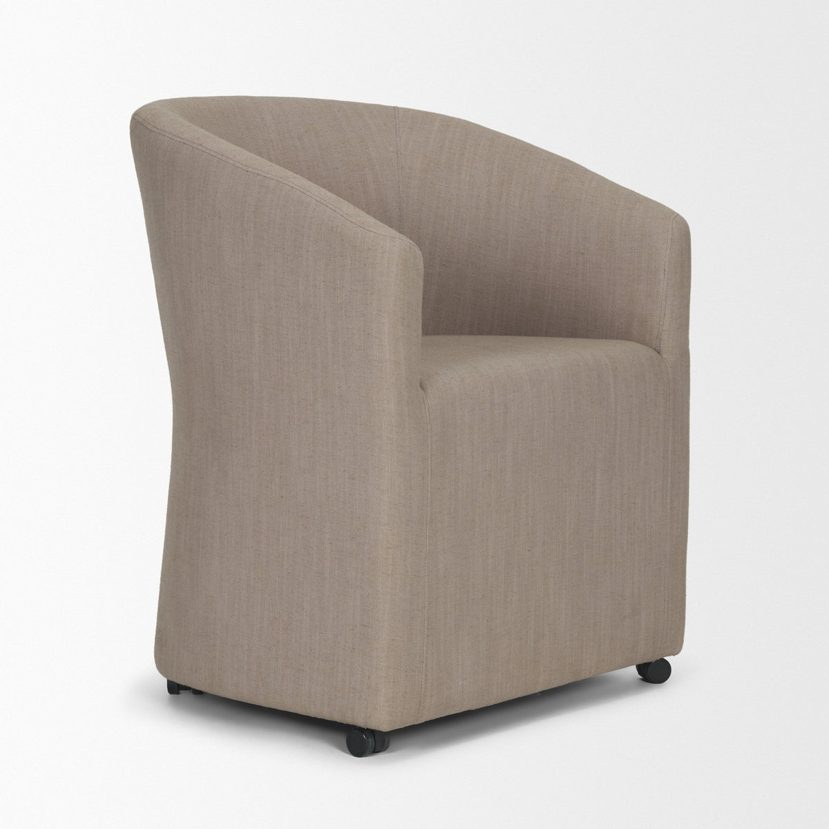 Sondra Gray Barrel Back Dining Arm Chair - Ornate Home