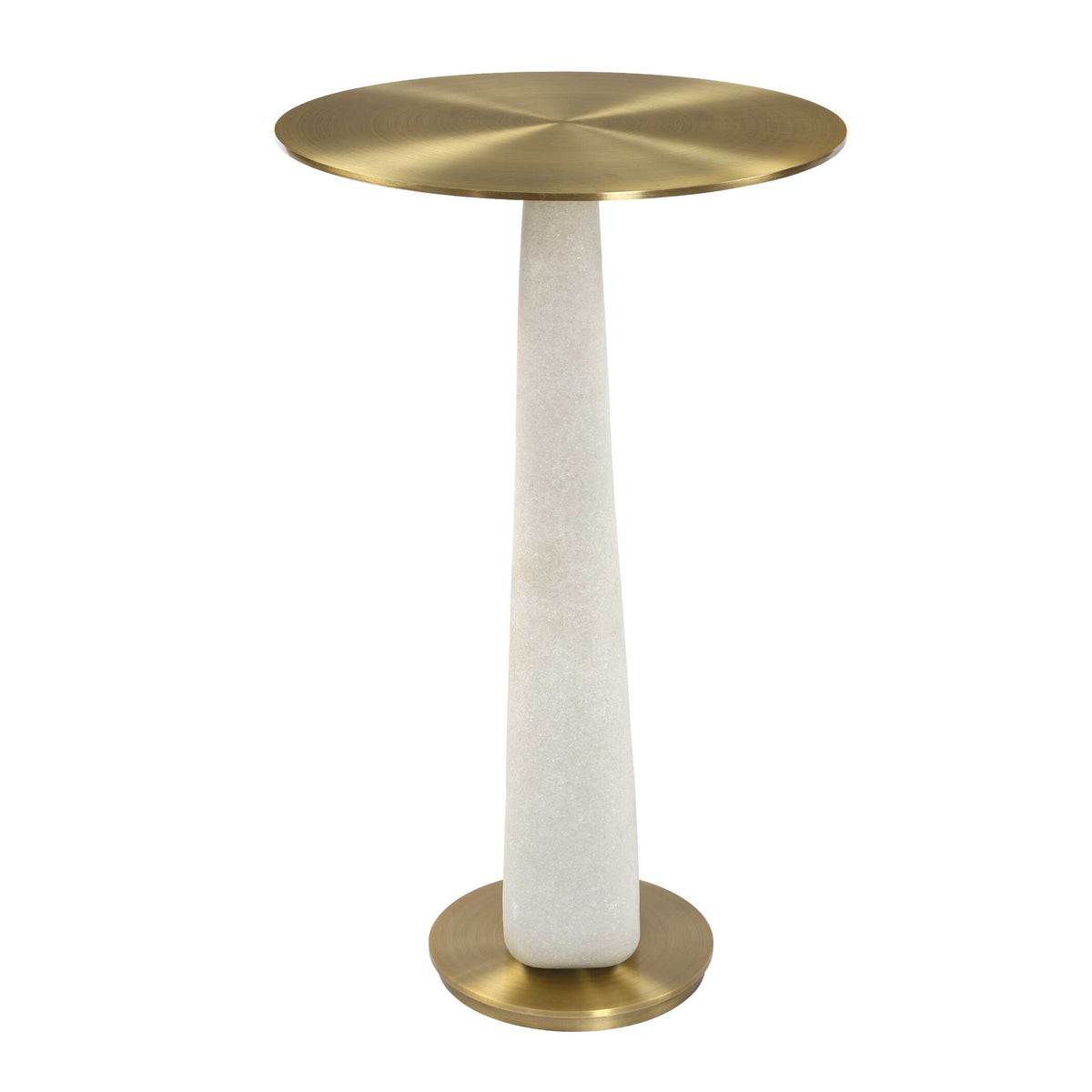 Sonia Brass Modern Accent Table - Ornate Home