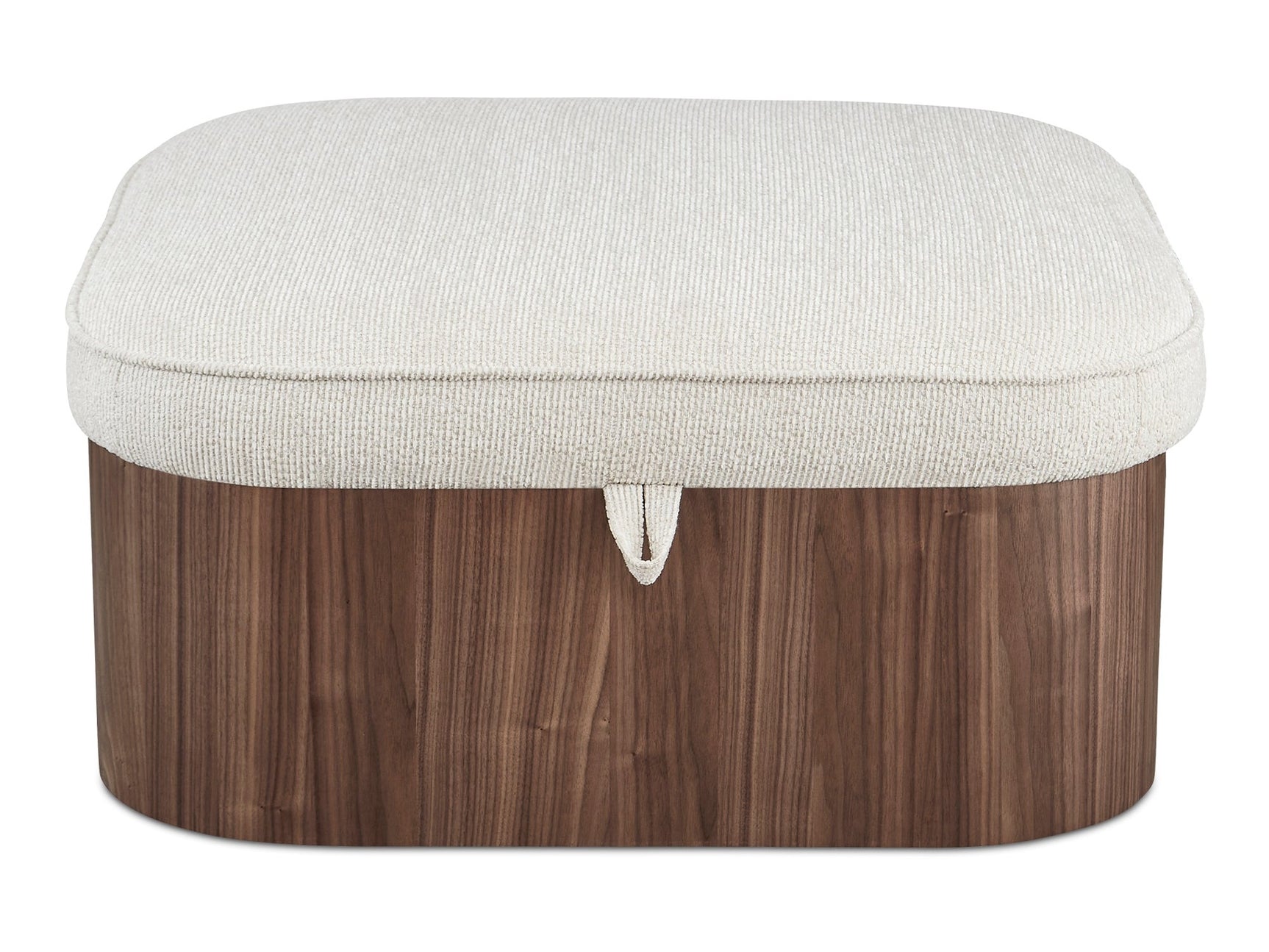 Sonny Walnut Ottoman - Ornate Home