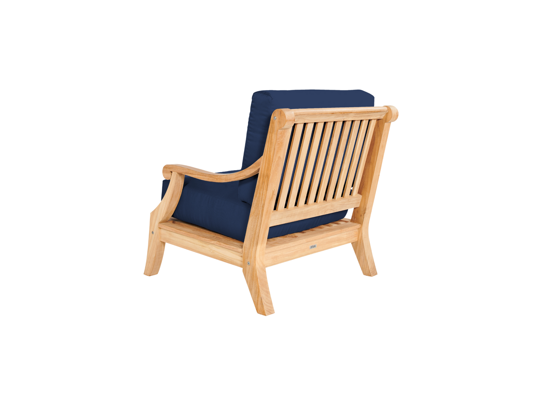 Sonoma 4-Piece Teak Navy Outdoor Patio Deep Seating Set with Sunbrella® Cushion - Ornate Home