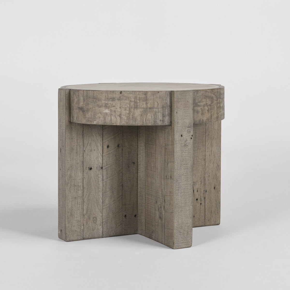 Sonoma Distressed Gray/Weathered Chalk End Table - Ornate Home