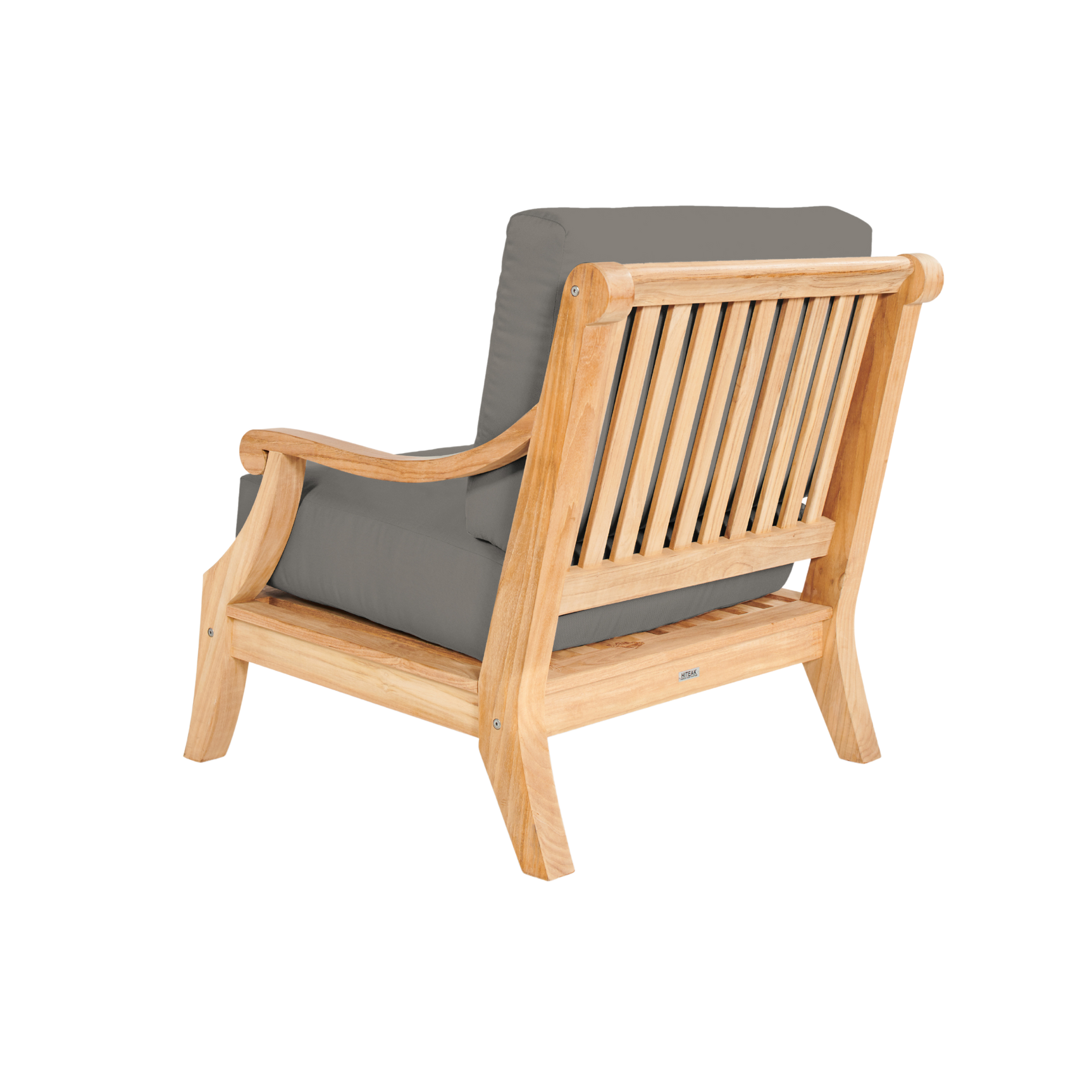 Sonoma Teak Charcoal Outdoor Club Chair with Sunbrella® Cushion - Ornate Home