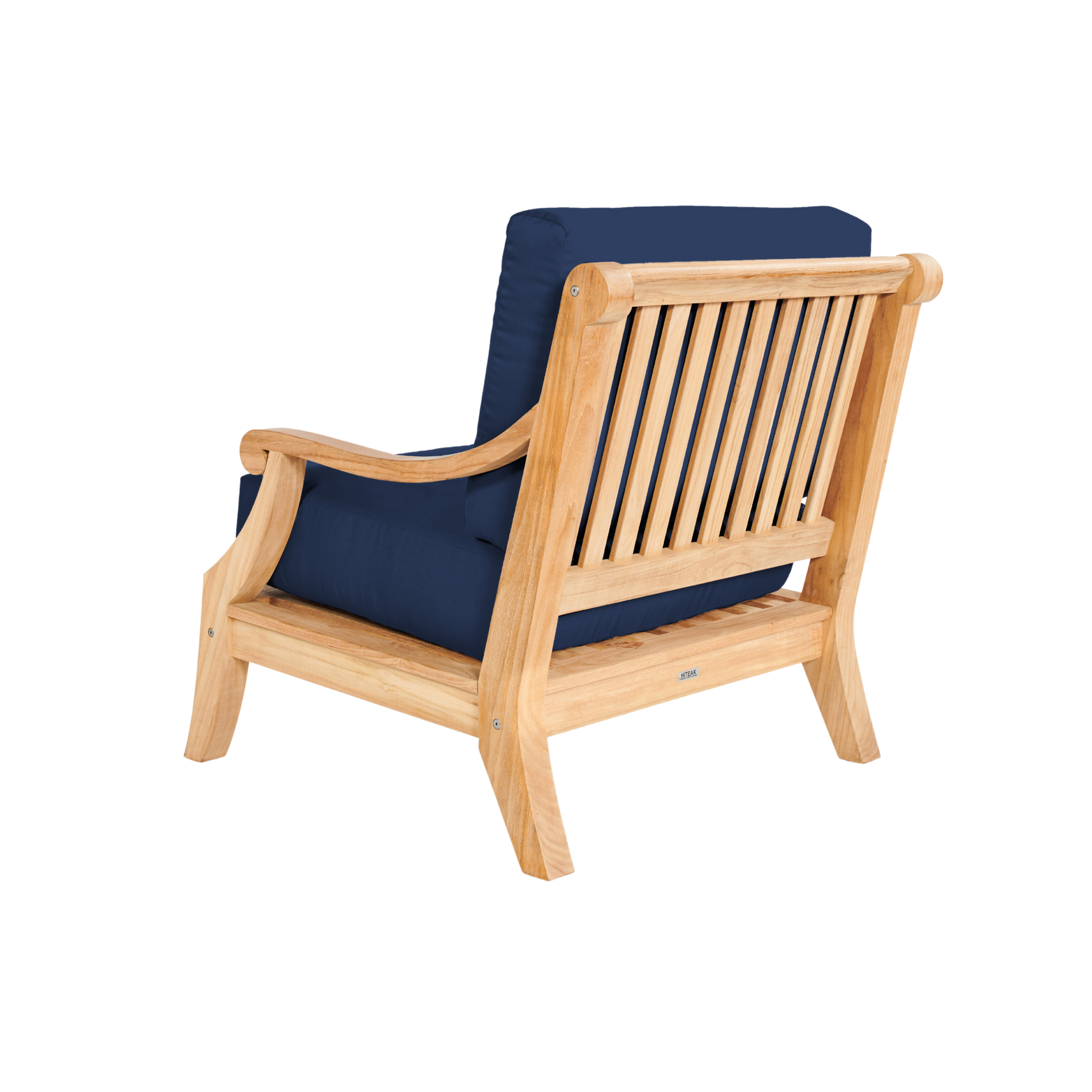 Sonoma Teak Navy Outdoor Club Chair with Sunbrella® Cushion - Ornate Home