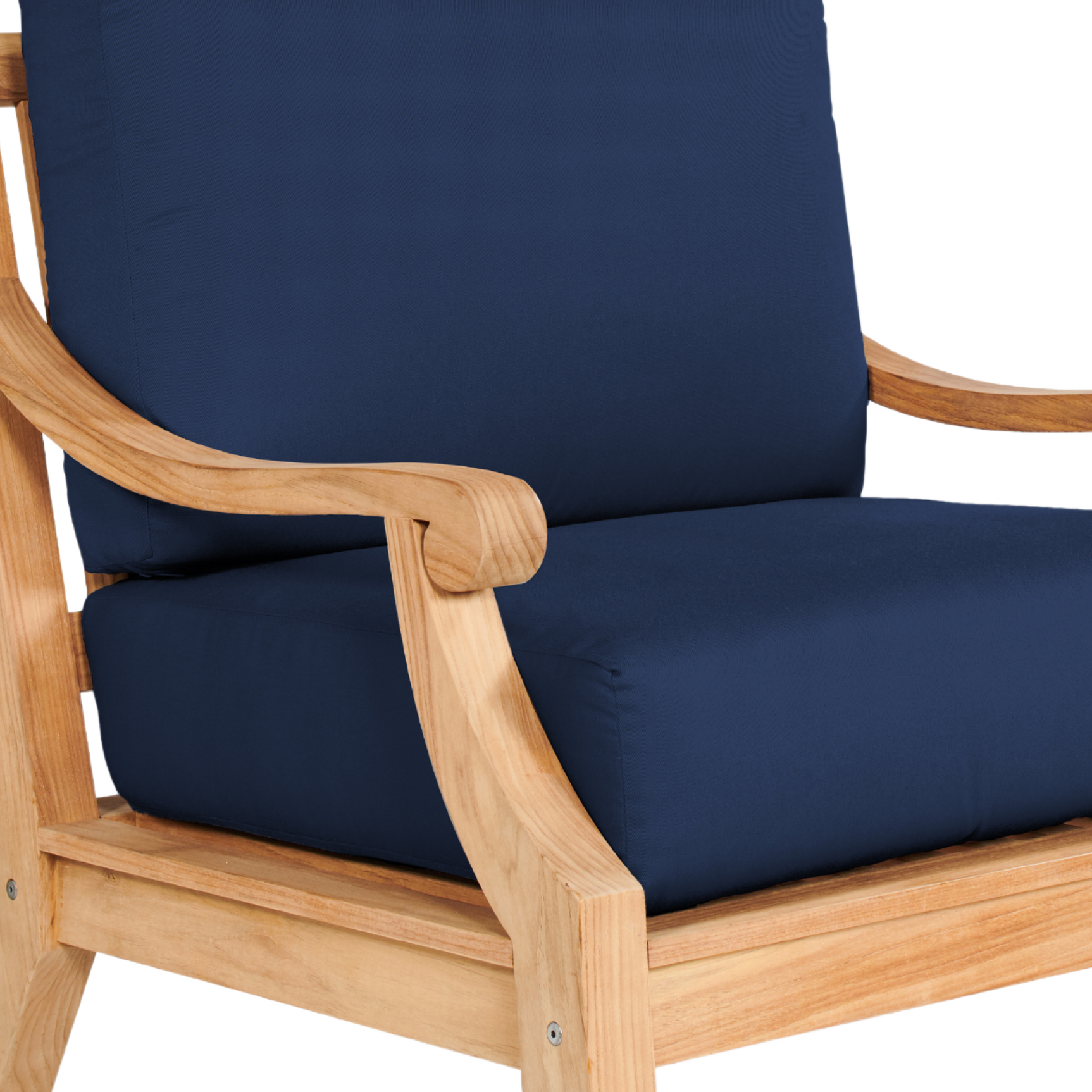 Sonoma Teak Navy Outdoor Club Chair with Sunbrella® Cushion - Ornate Home