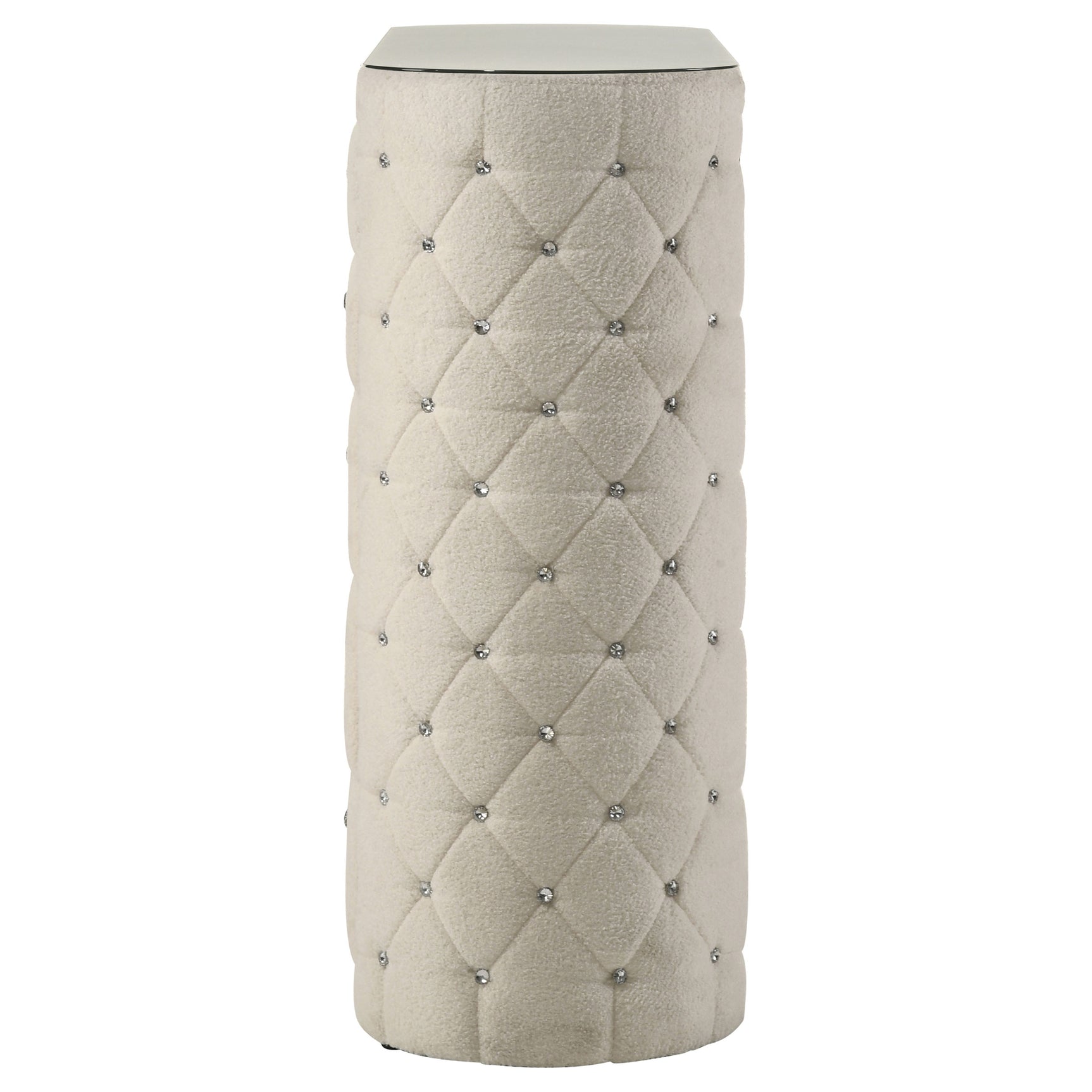 Sonya Ivory 5-drawer Upholstered Bedroom Chest of Drawers - Ornate Home