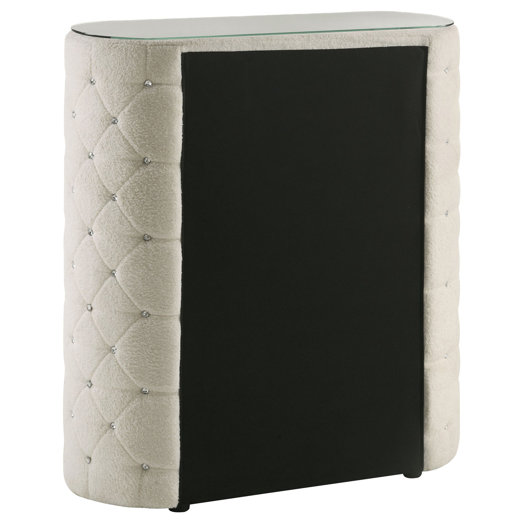 Sonya Ivory 5-drawer Upholstered Bedroom Chest of Drawers - Ornate Home