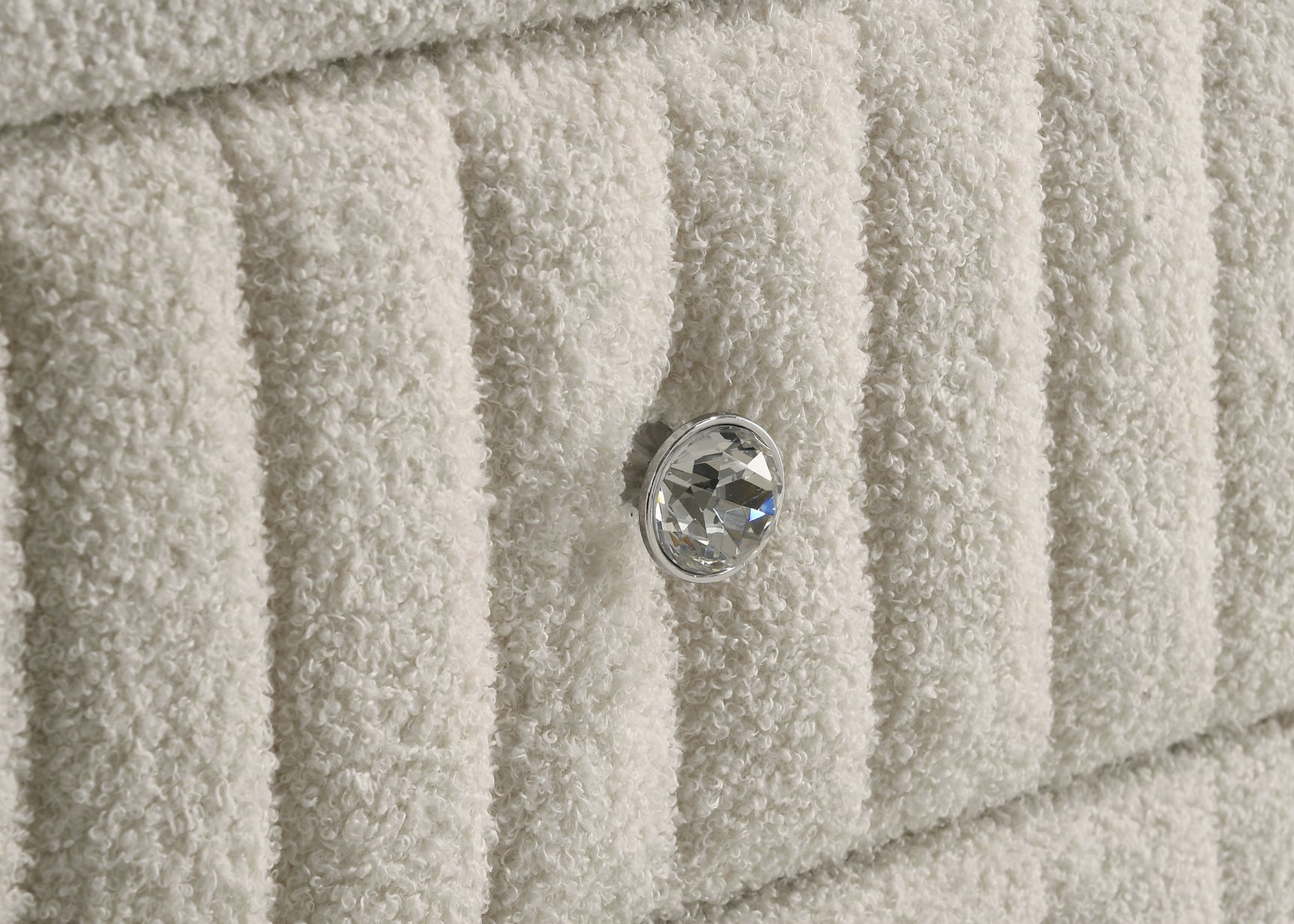 Sonya Ivory 6-drawer Upholstered Bedroom Dresser with Mirror - Ornate Home