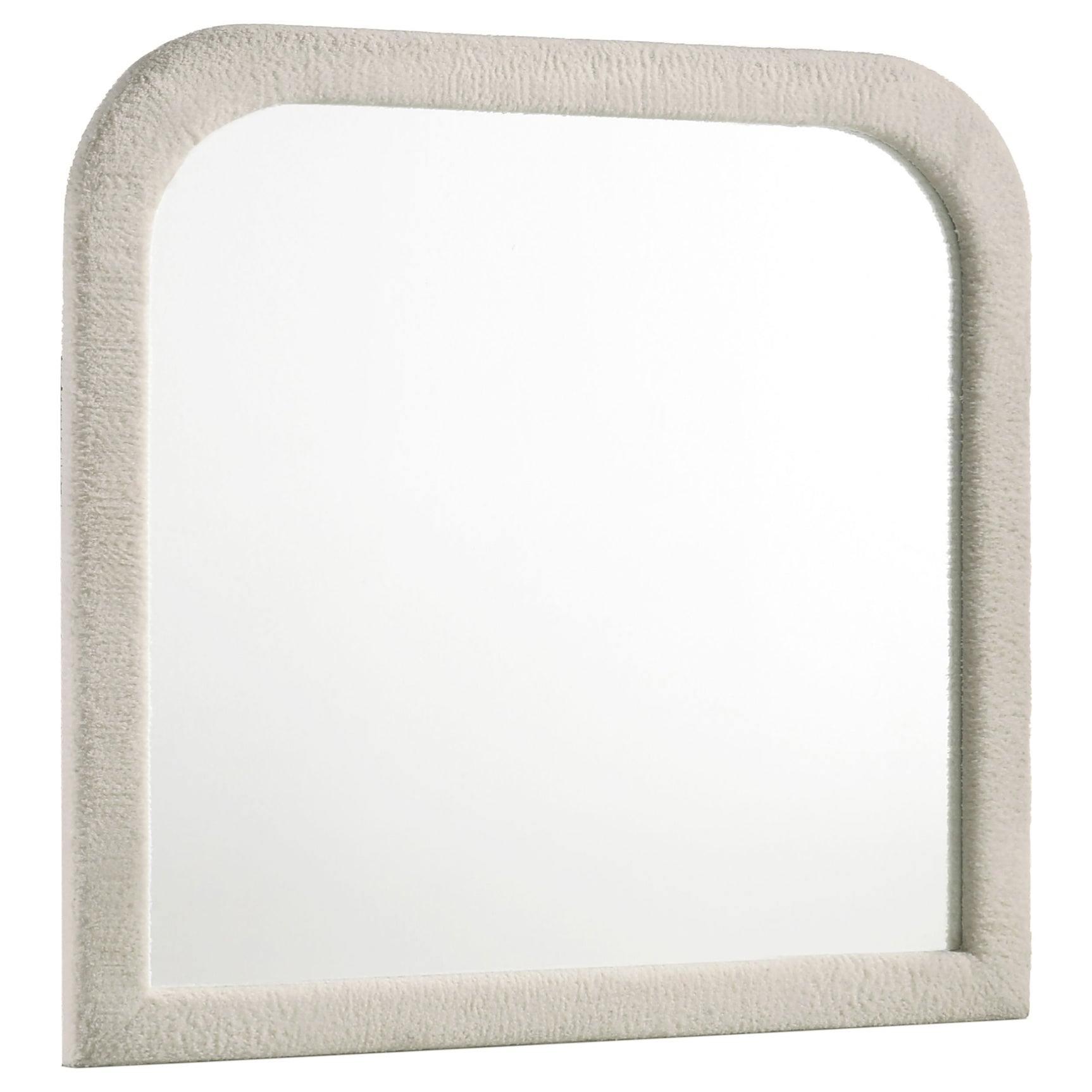 Sonya Ivory Upholstered Bedroom Dresser Mirror - Ornate Home