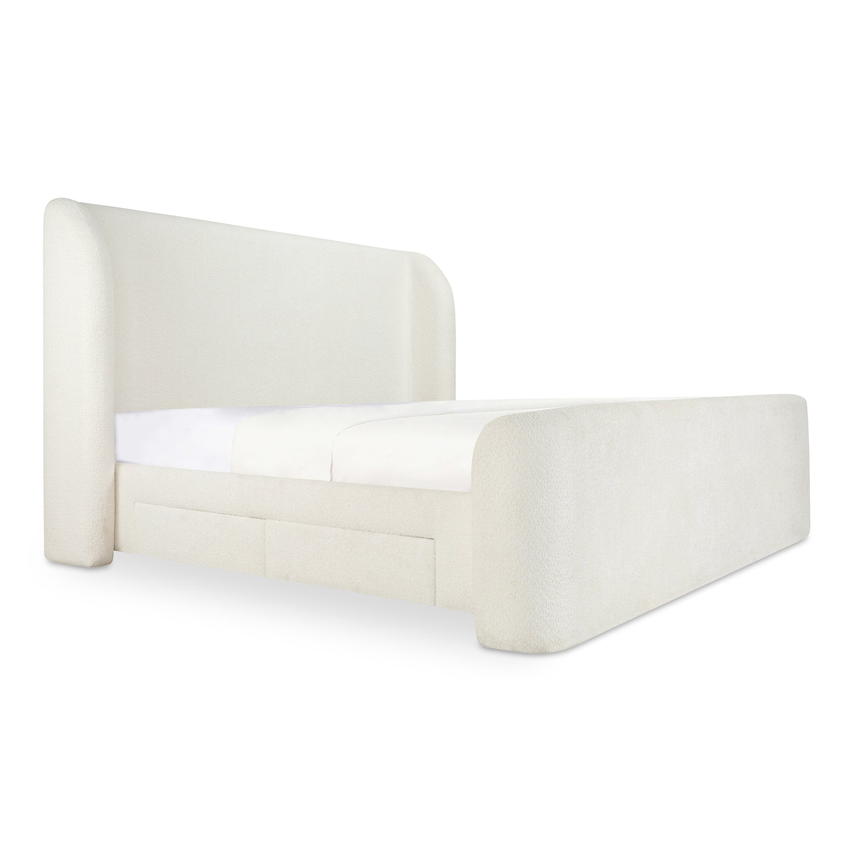Sophia Cream Queen Storage Bed - Ornate Home