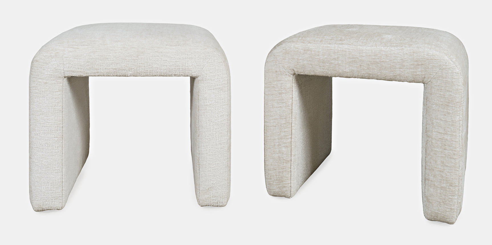 Sophia Natural Petite Bench (Set of 2) - Ornate Home