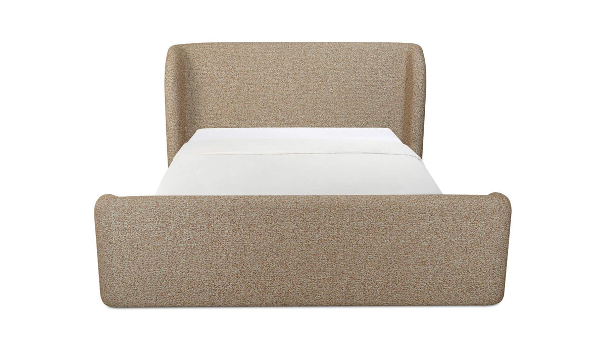 Sophia Speckled Light Brown King Storage Bed - Ornate Home
