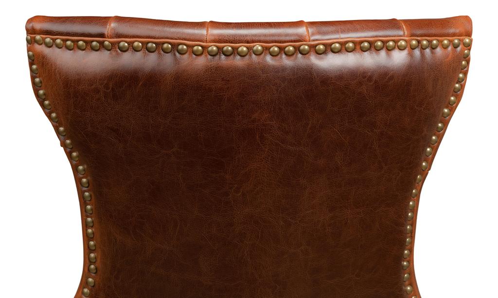 Sophie Brown Side Chair Leather (Set of 2) - Ornate Home