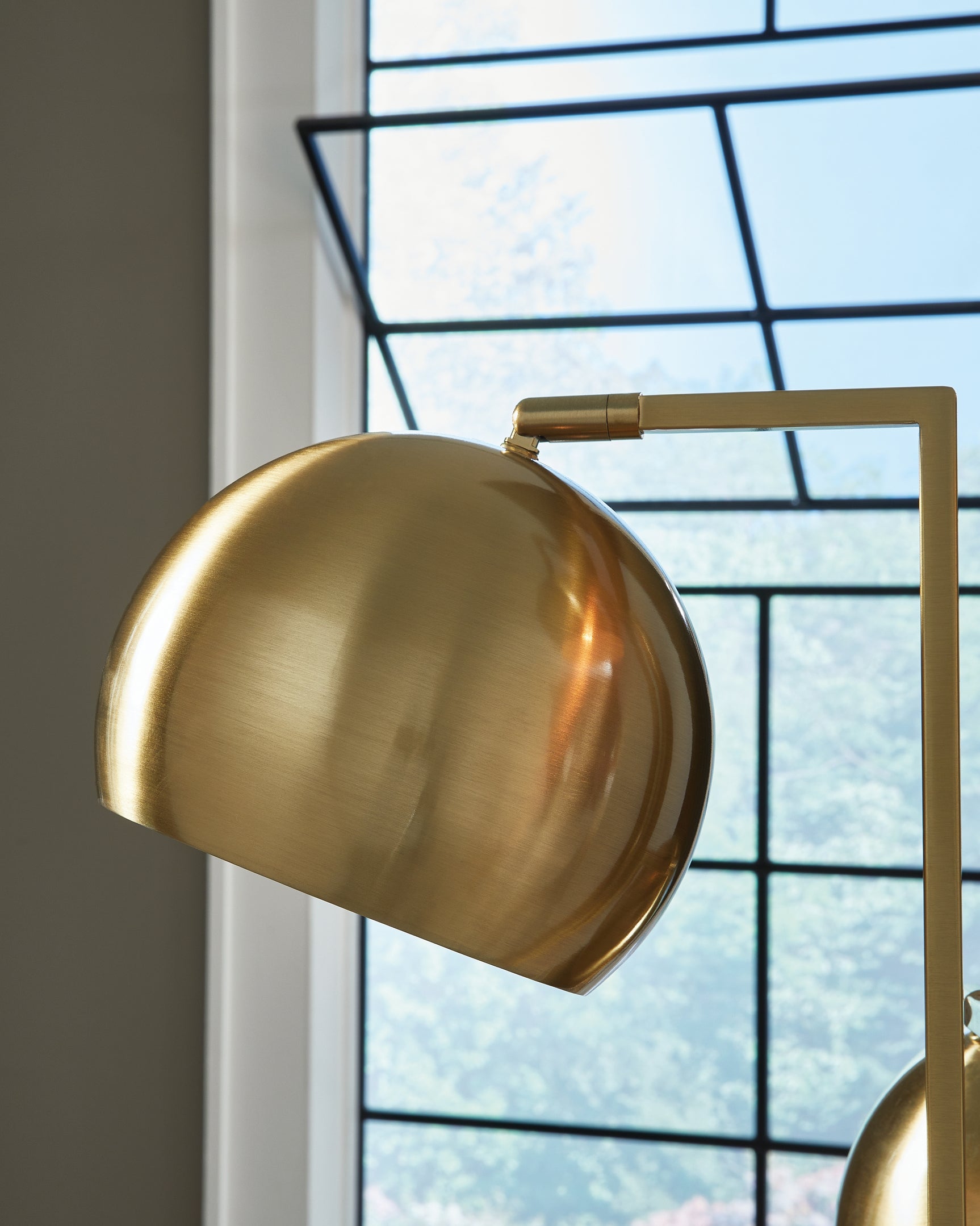 Sorcha Gold/Black Floor Lamp (Online Special Price) - Ornate Home