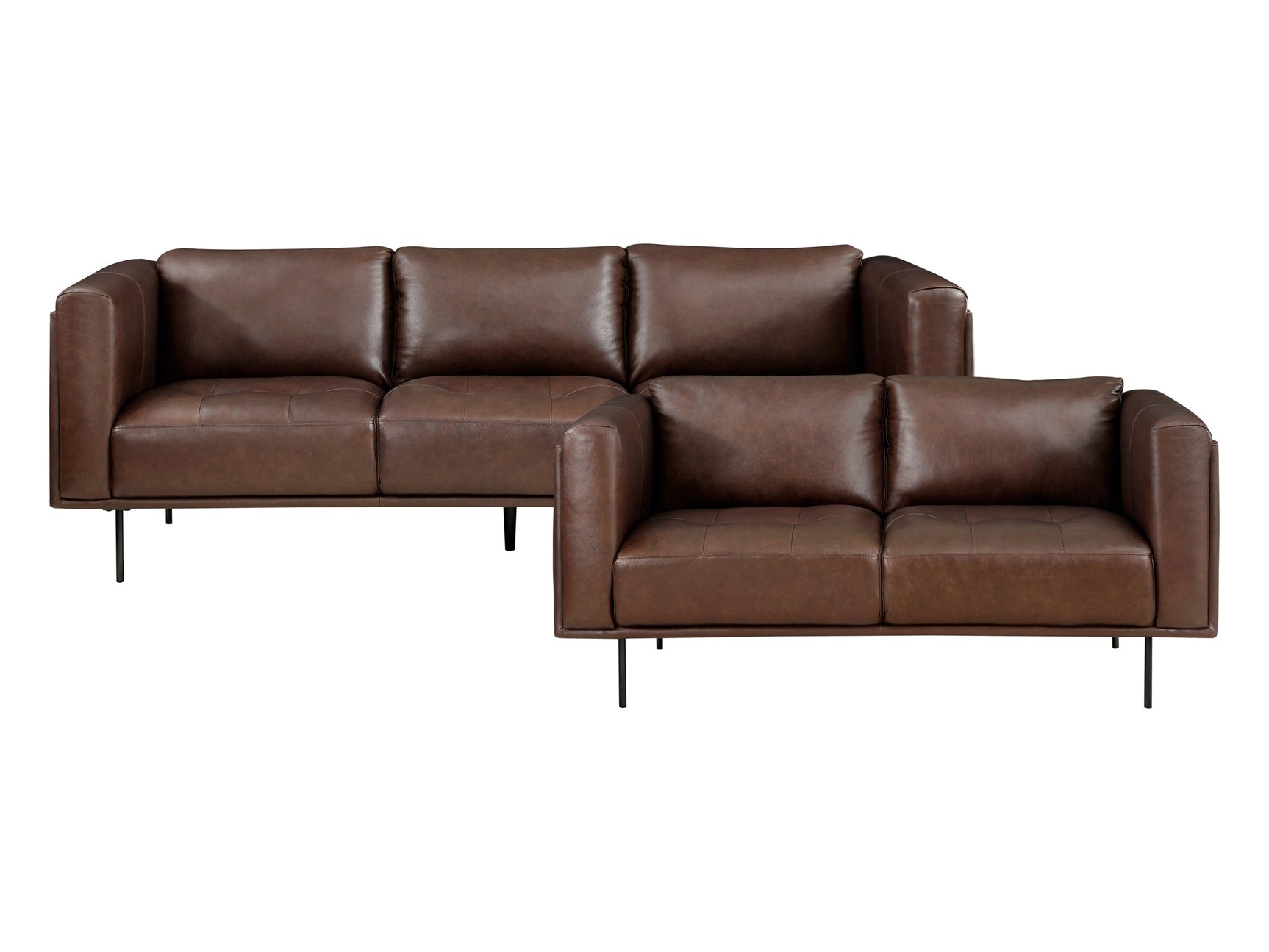 Soren Brown Sofa & Loveseat - Ornate Home