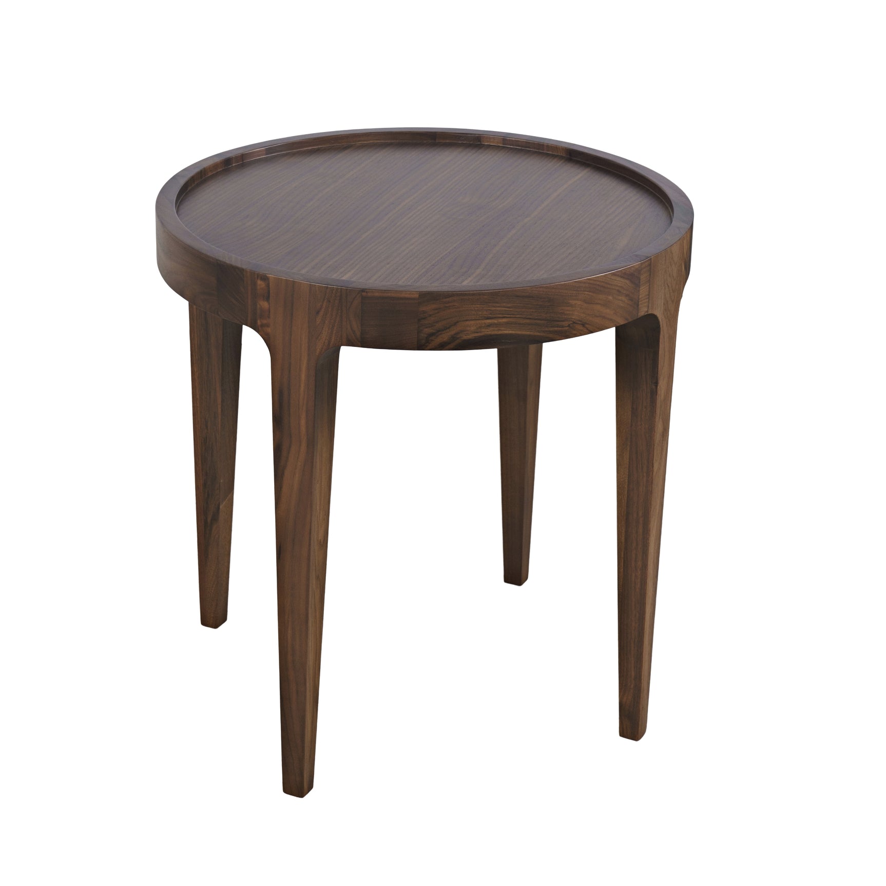 Soren Walnut 22 Round End Table - Ornate Home