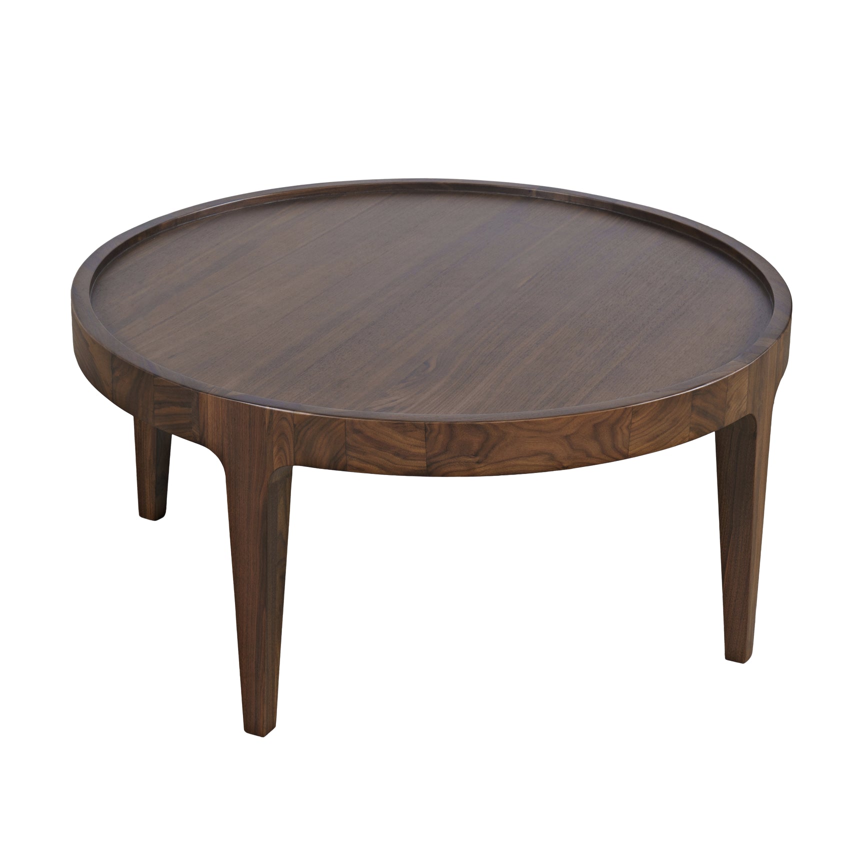 Soren Walnut 32 Round Cocktail Table - Ornate Home