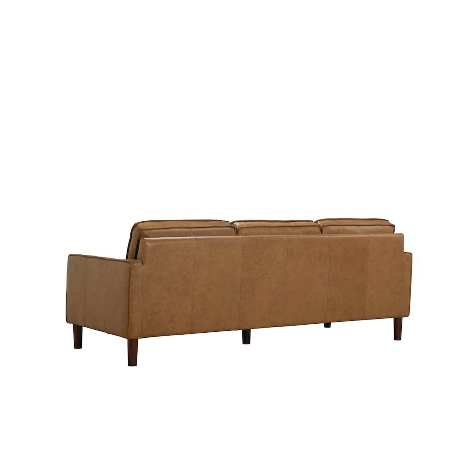 Soria Saddle Brown Top-Grain Leather Sofa - Ornate Home