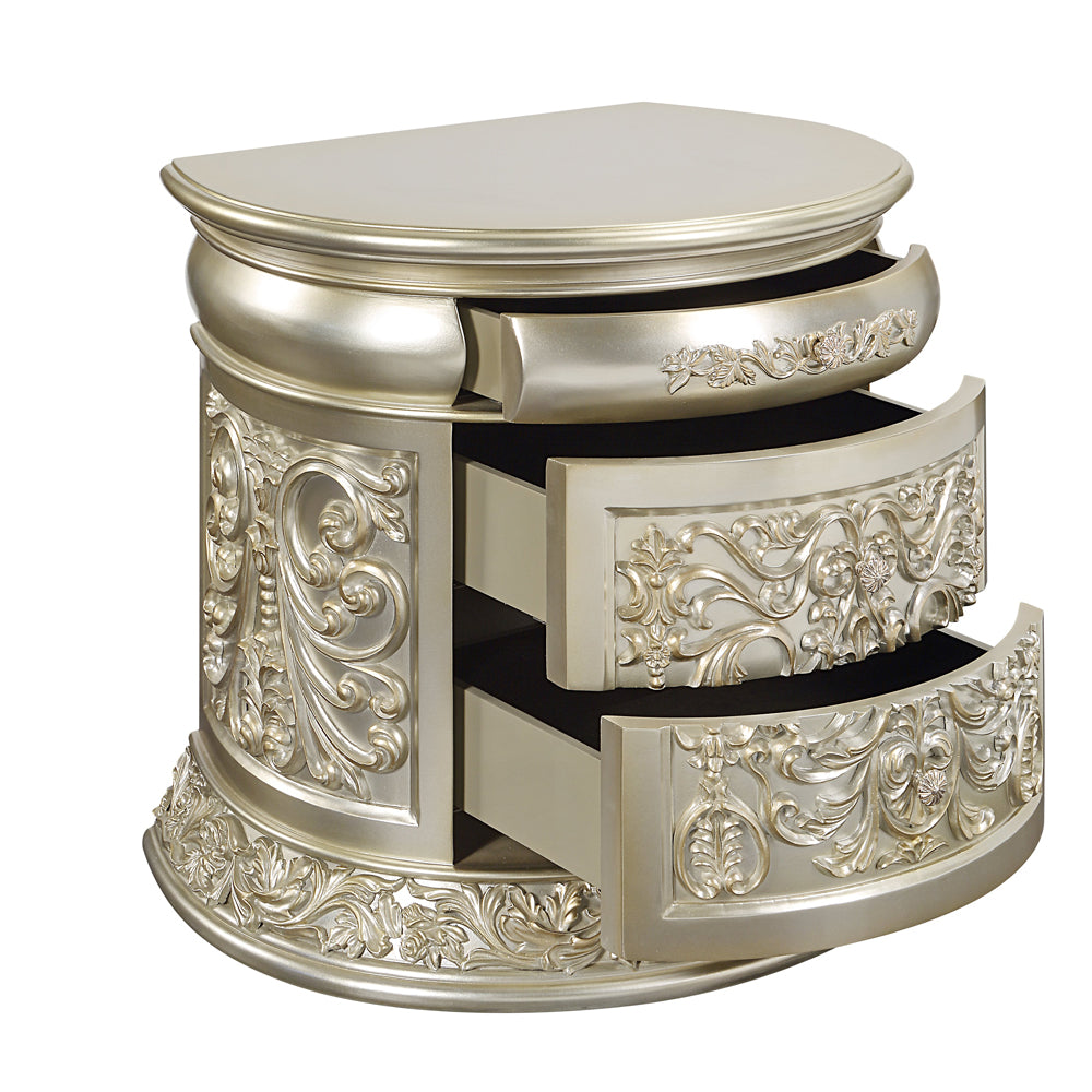 Sorina Antique Gold Nightstand - Ornate Home