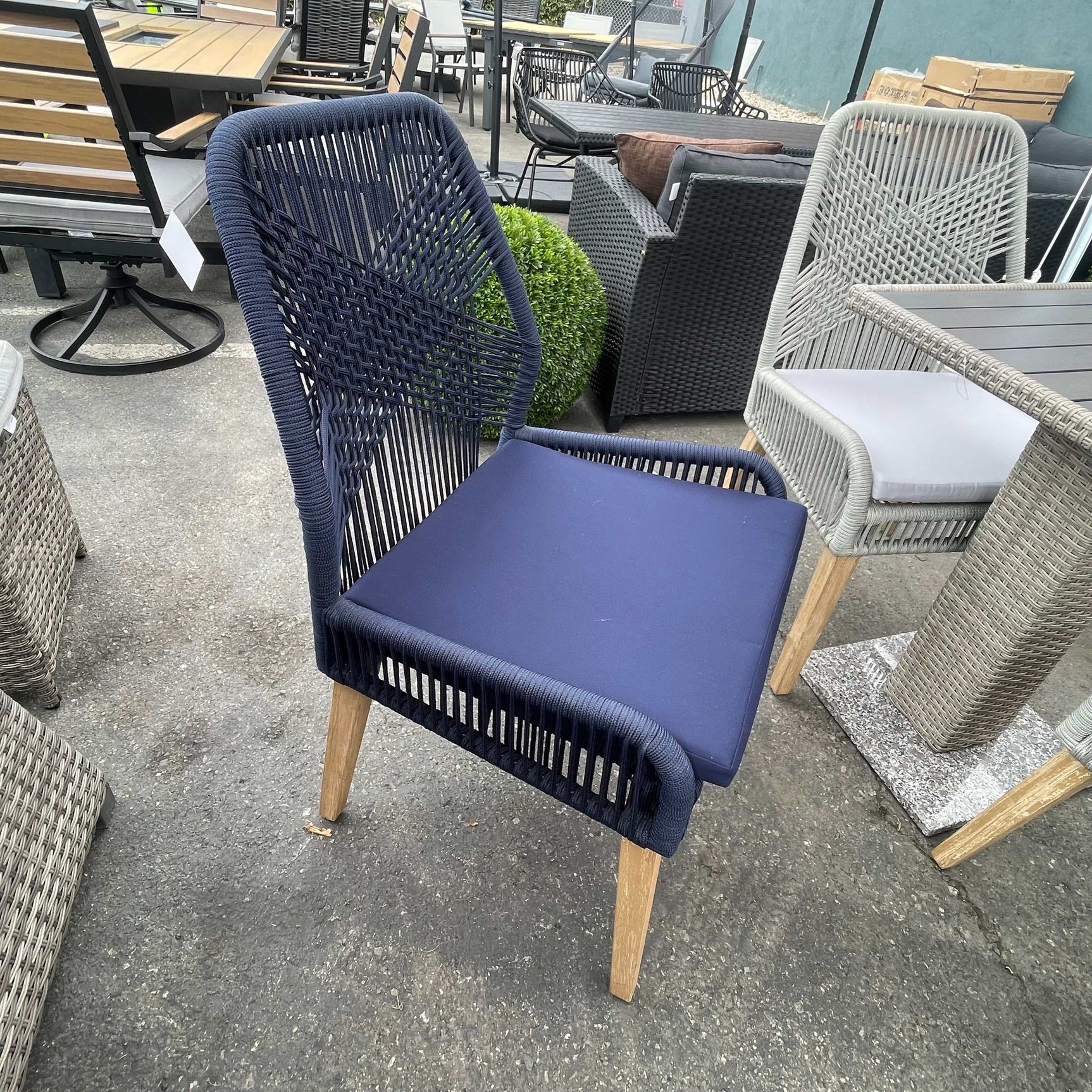 Sorrel Woven Back Outdoor Dining Chairs (Set of 2) - Ornate Home