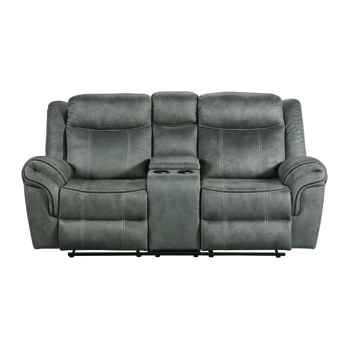 Sorrento Charcoal 2-Piece Living Room Set