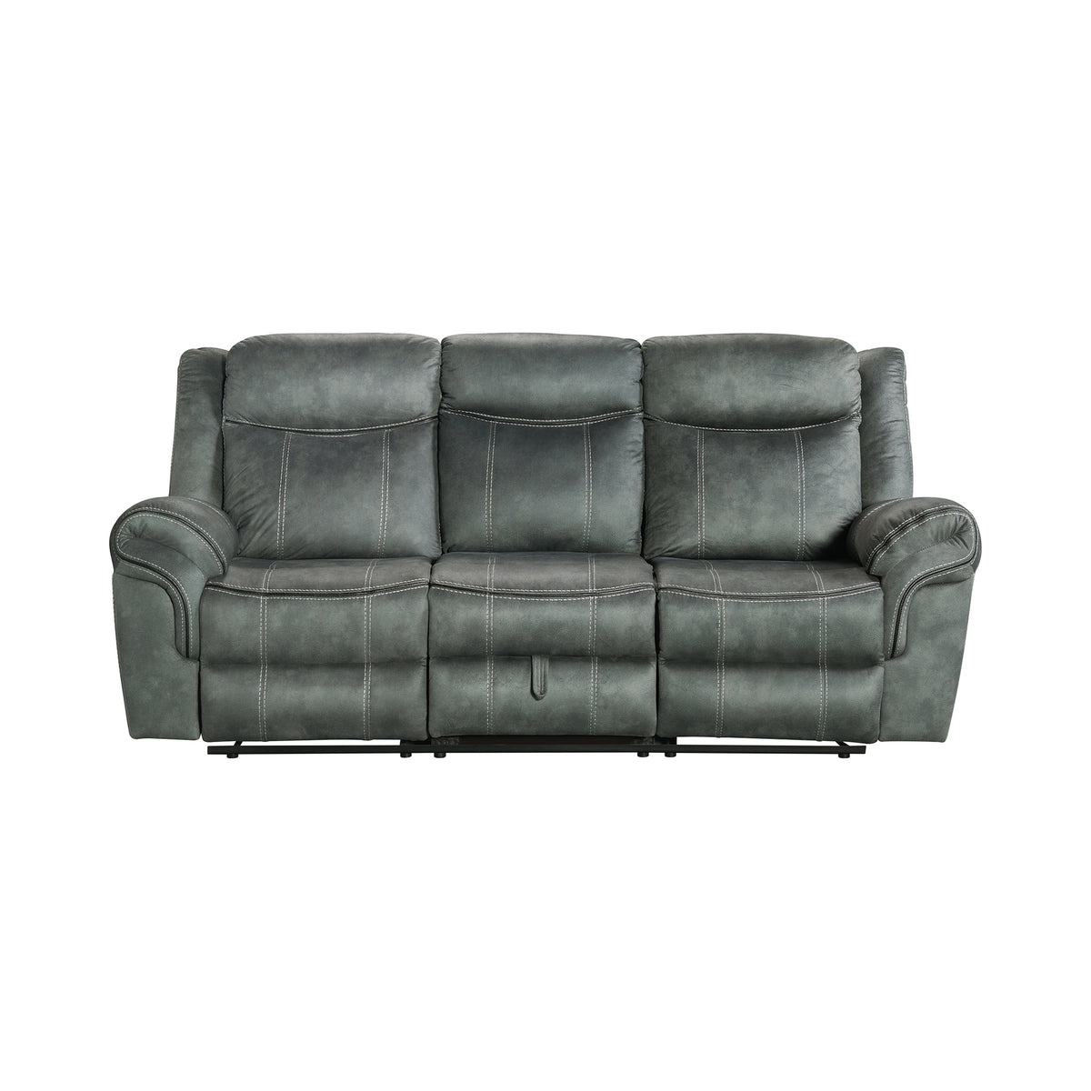 Sorrento Charcoal Motion Sofa with Dropdown - Ornate Home