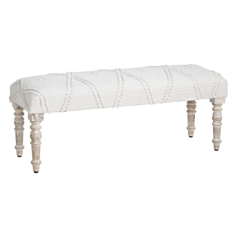 South Wales White/Cream Bench - Ornate Home