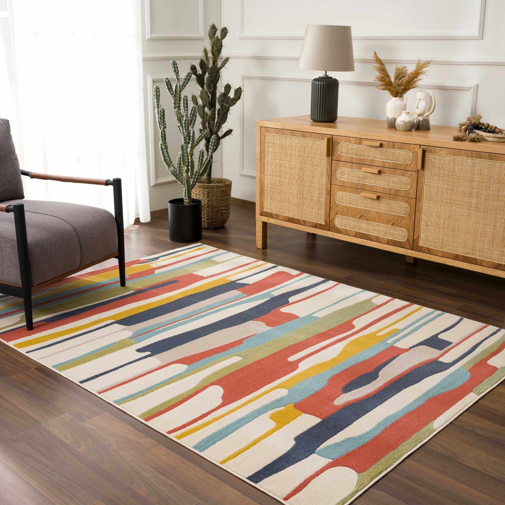 Southfields Colorful Modern Area Carpet - Ornate Home