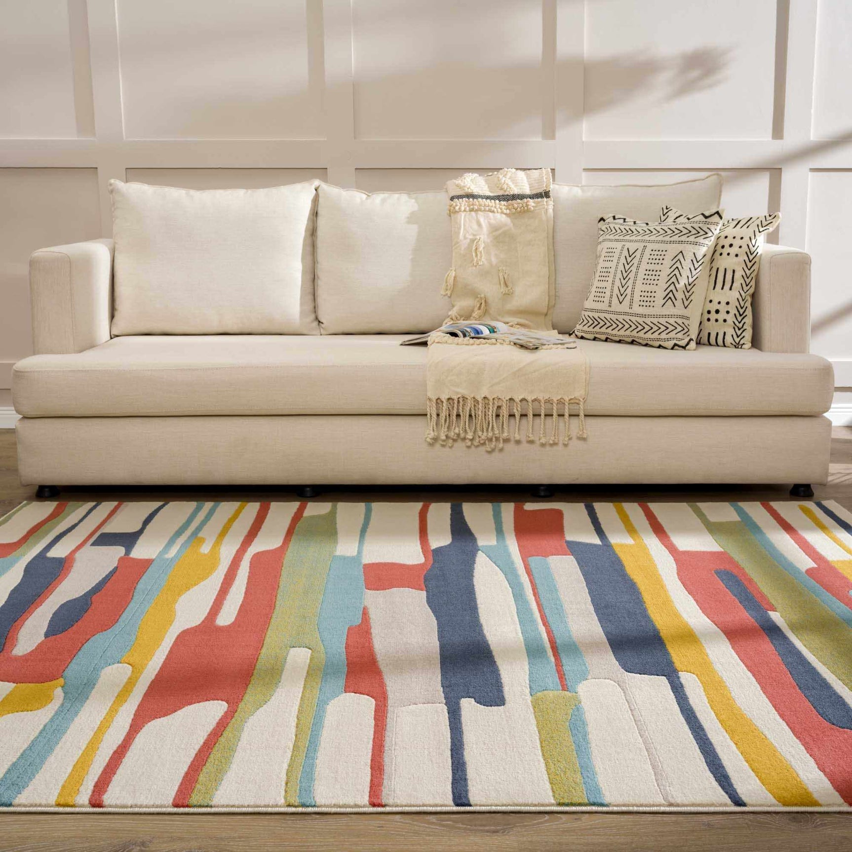 Southfields Colorful Modern Area Carpet - Ornate Home