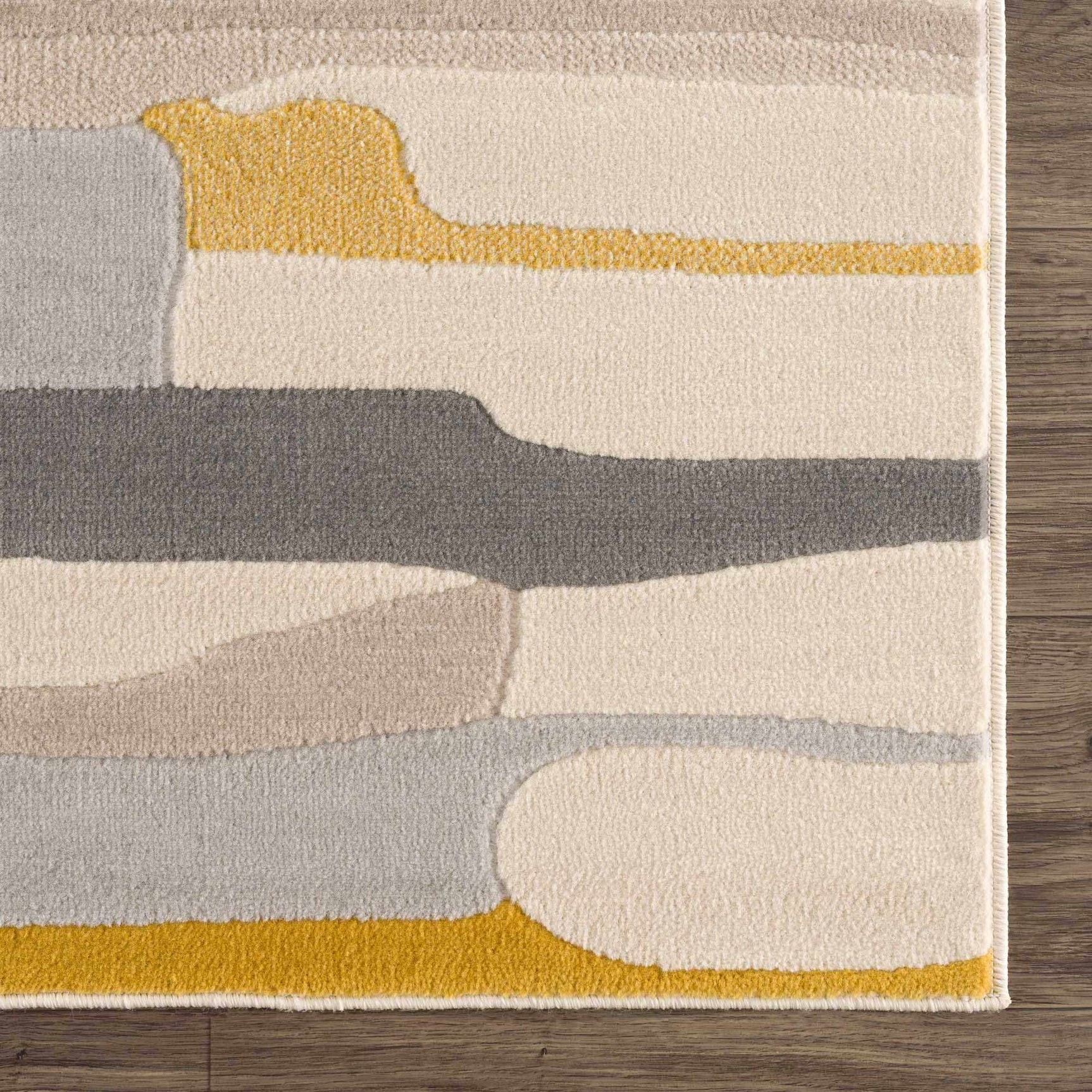 Southfields Mustard Modern Rug - Ornate Home