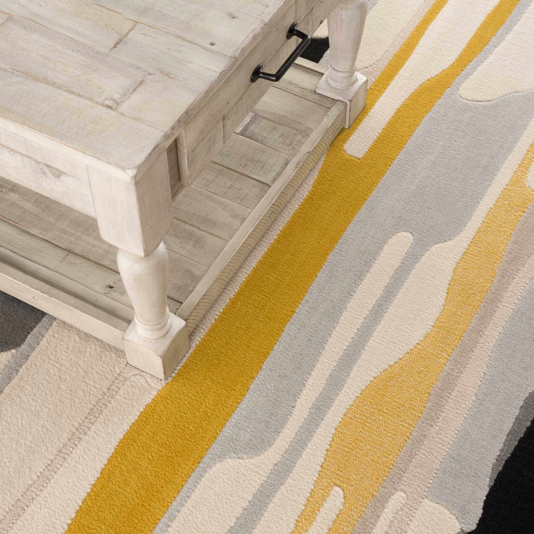 Southfields Mustard Modern Rug - Ornate Home