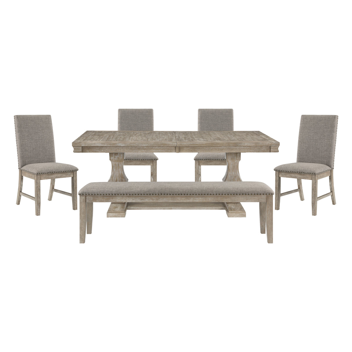Southlake Silver 6pc Dining Set - Ornate Home
