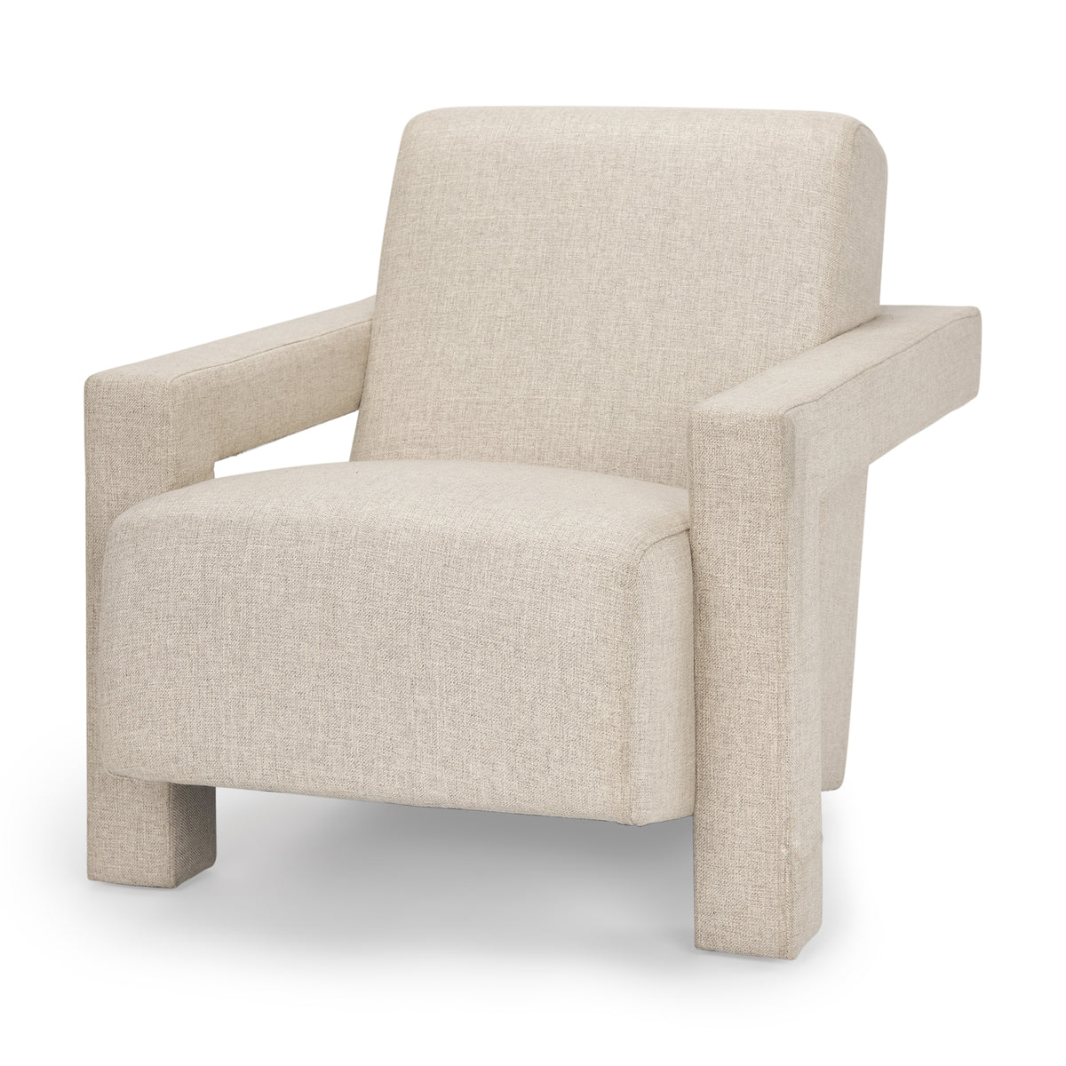 Sovereign Cream Oatmeal Fully Upholstered Accent Chair