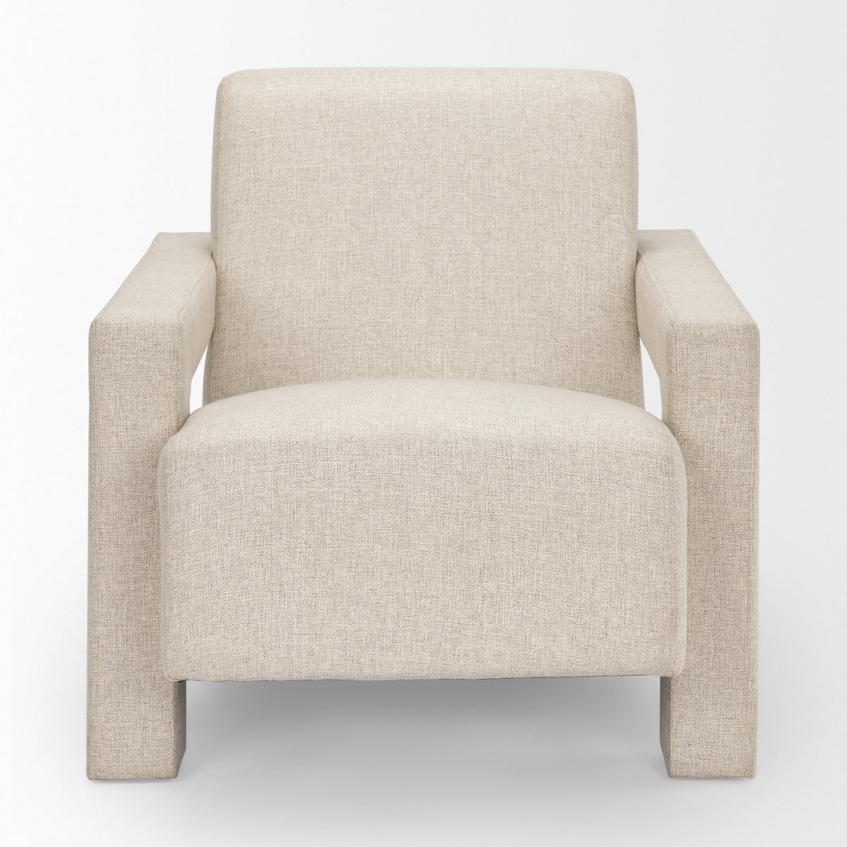 Sovereign Cream Oatmeal Fully Upholstered Accent Chair